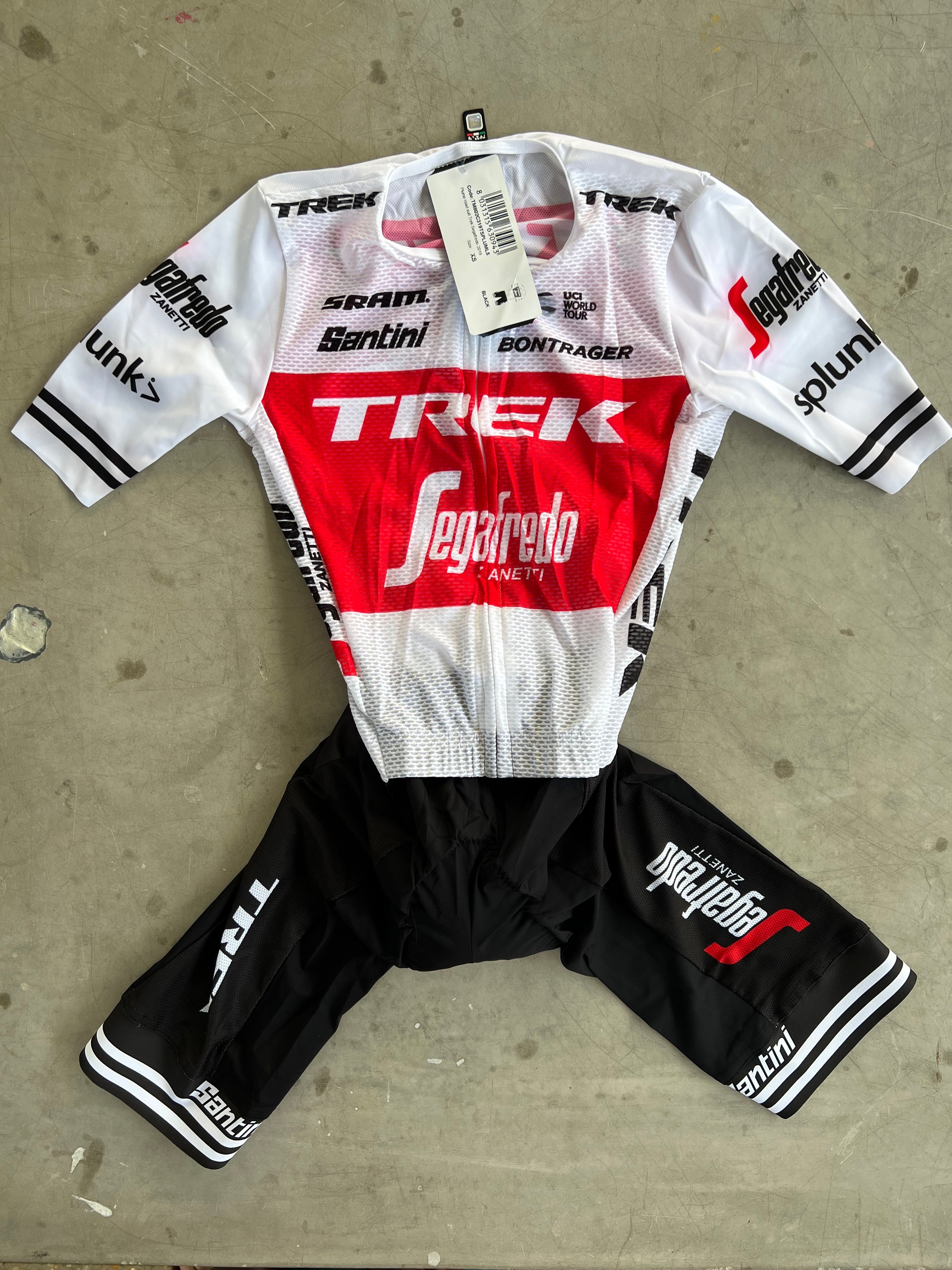 Trek Segafredo Santini Summer Road Suit White Rider-Issued