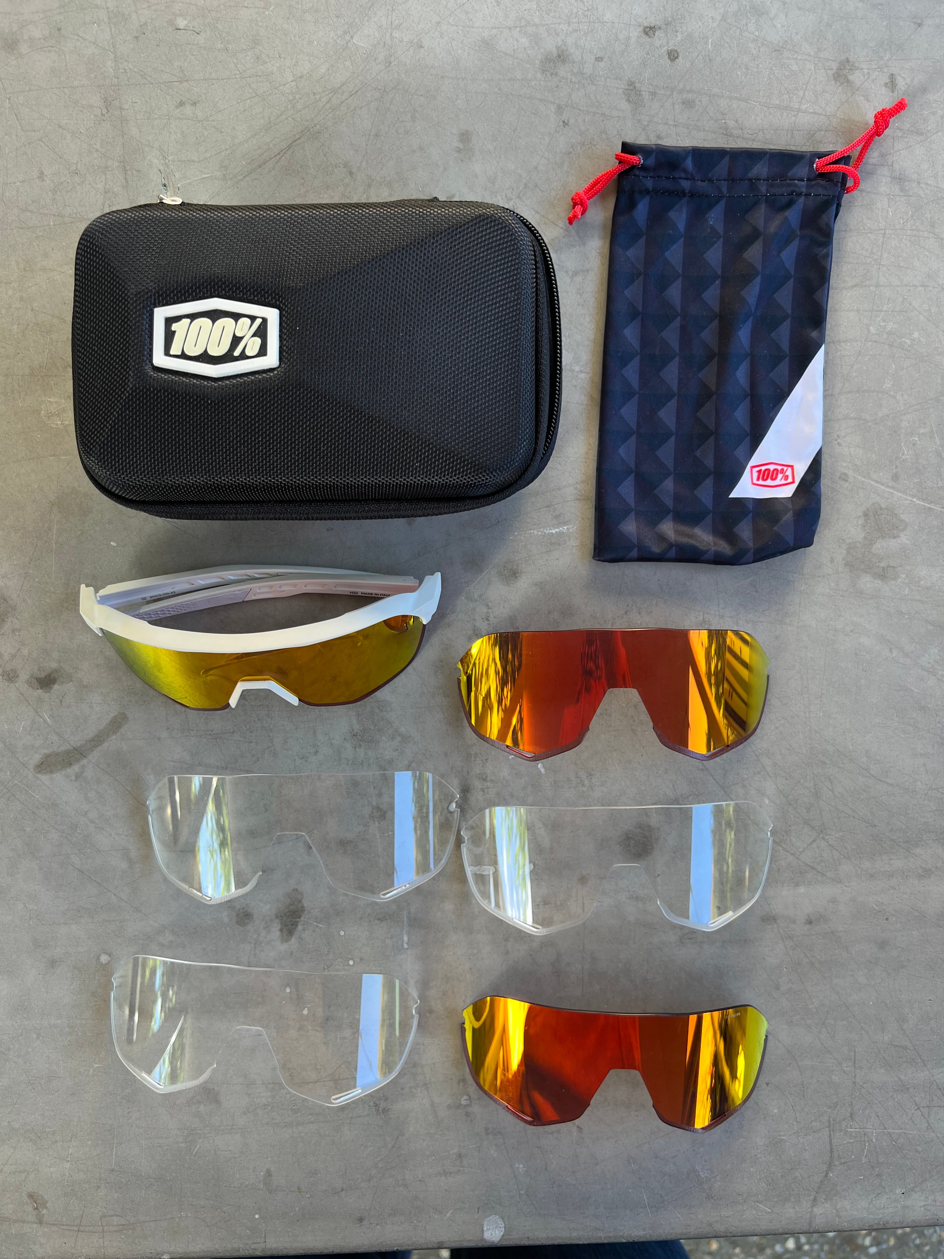 Alpecin Deceuninck 100% S2 Sunglasses with Spare Lenses