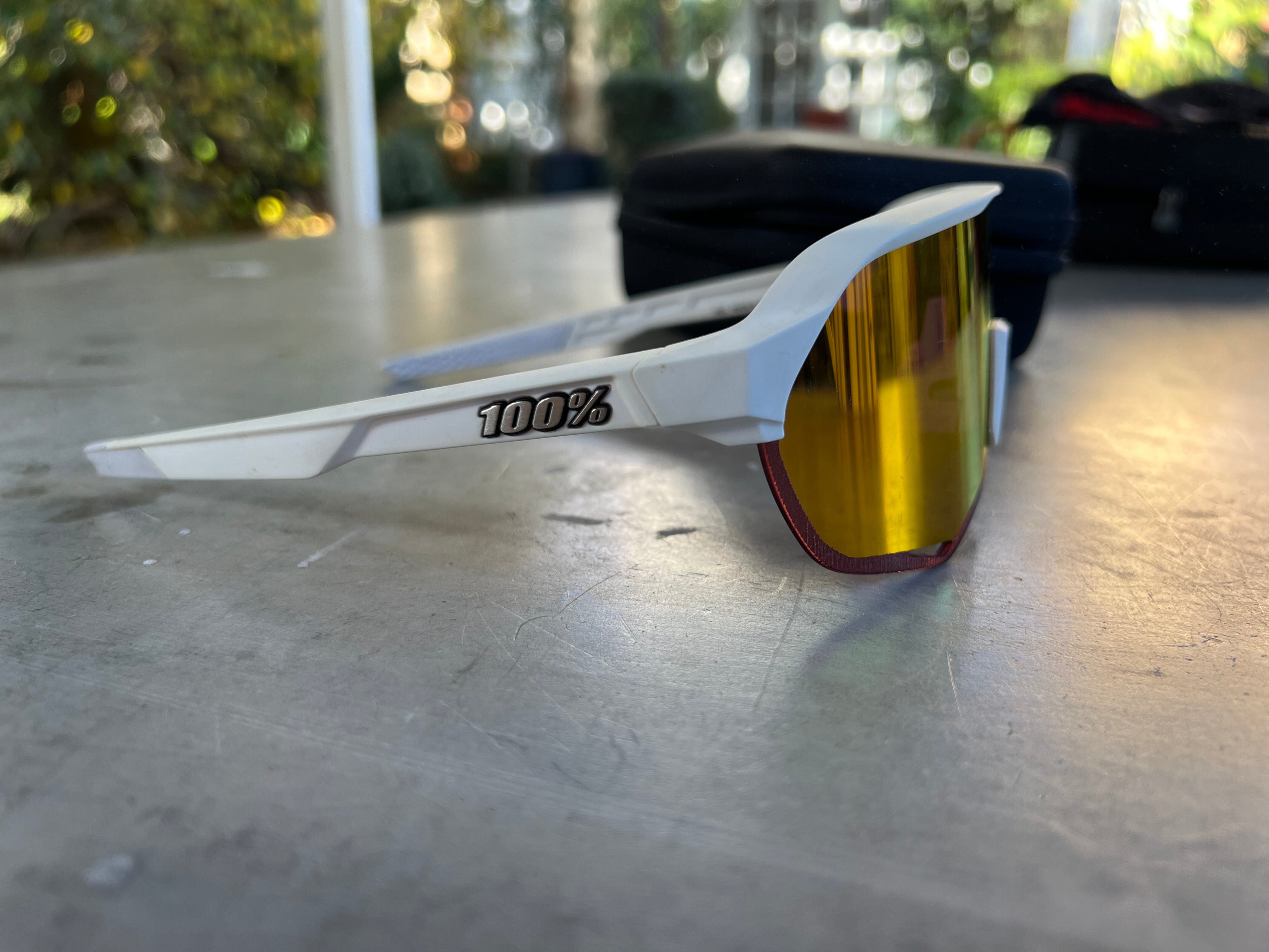 Alpecin Deceuninck | 100% S2 Sunglasses with 7 Spare Lenses | White | Rider-Issued Pro Team Kit
