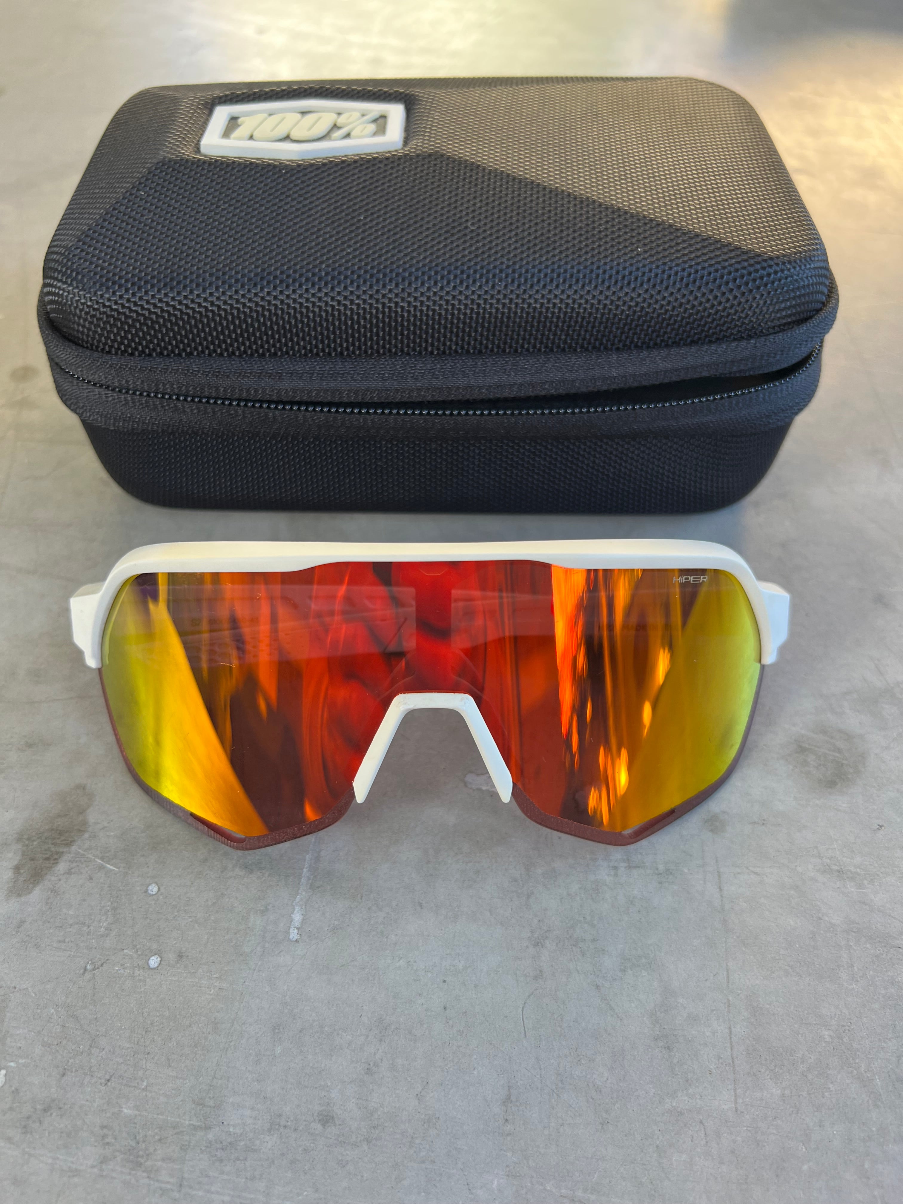 Alpecin Deceuninck | 100% S2 Sunglasses with 7 Spare Lenses | White | Rider-Issued Pro Team Kit