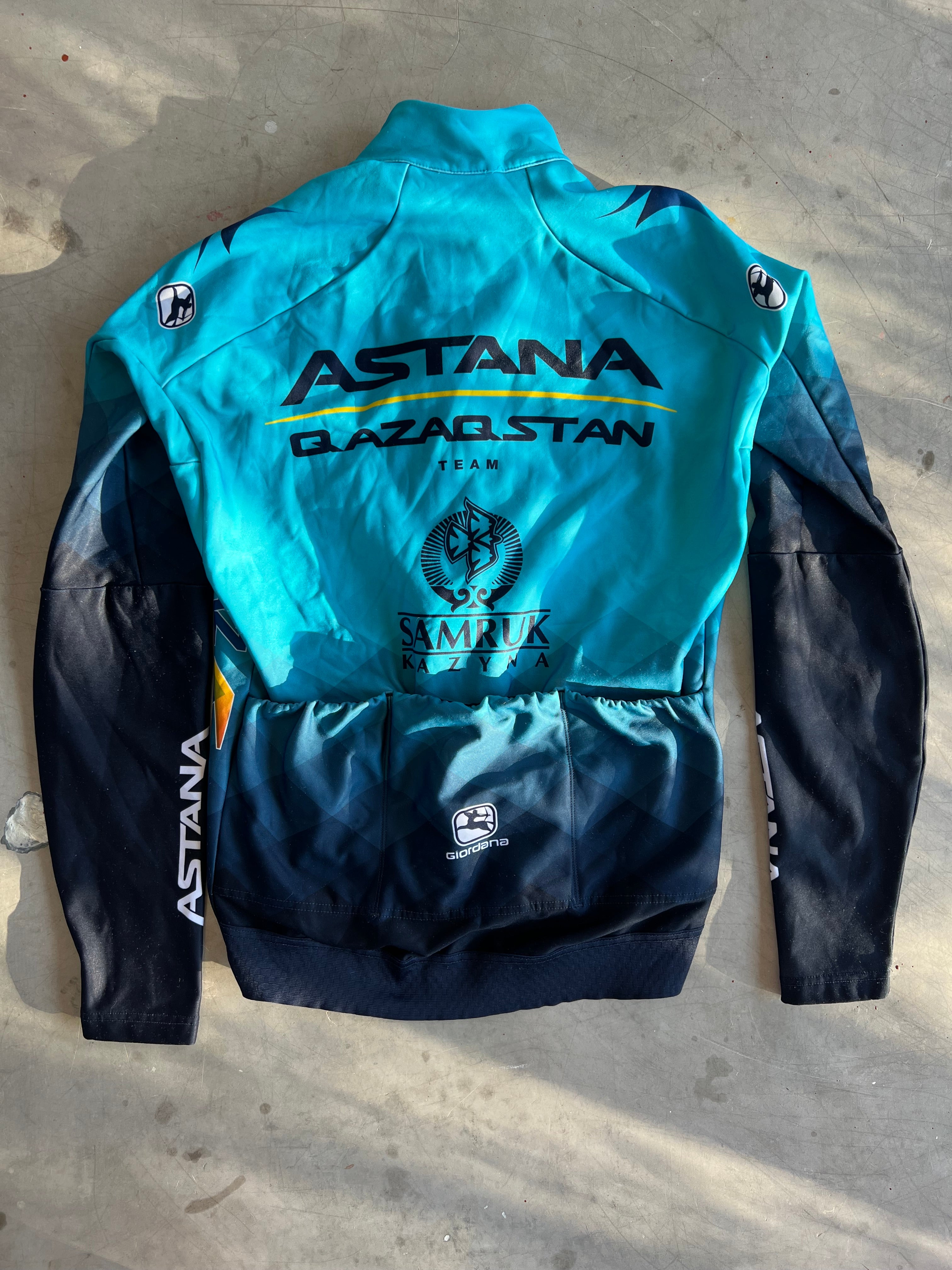 Astana | Giordana Bundle - Thermal Jersey & Bibs | S | Rider-Issued Pro Team Kit