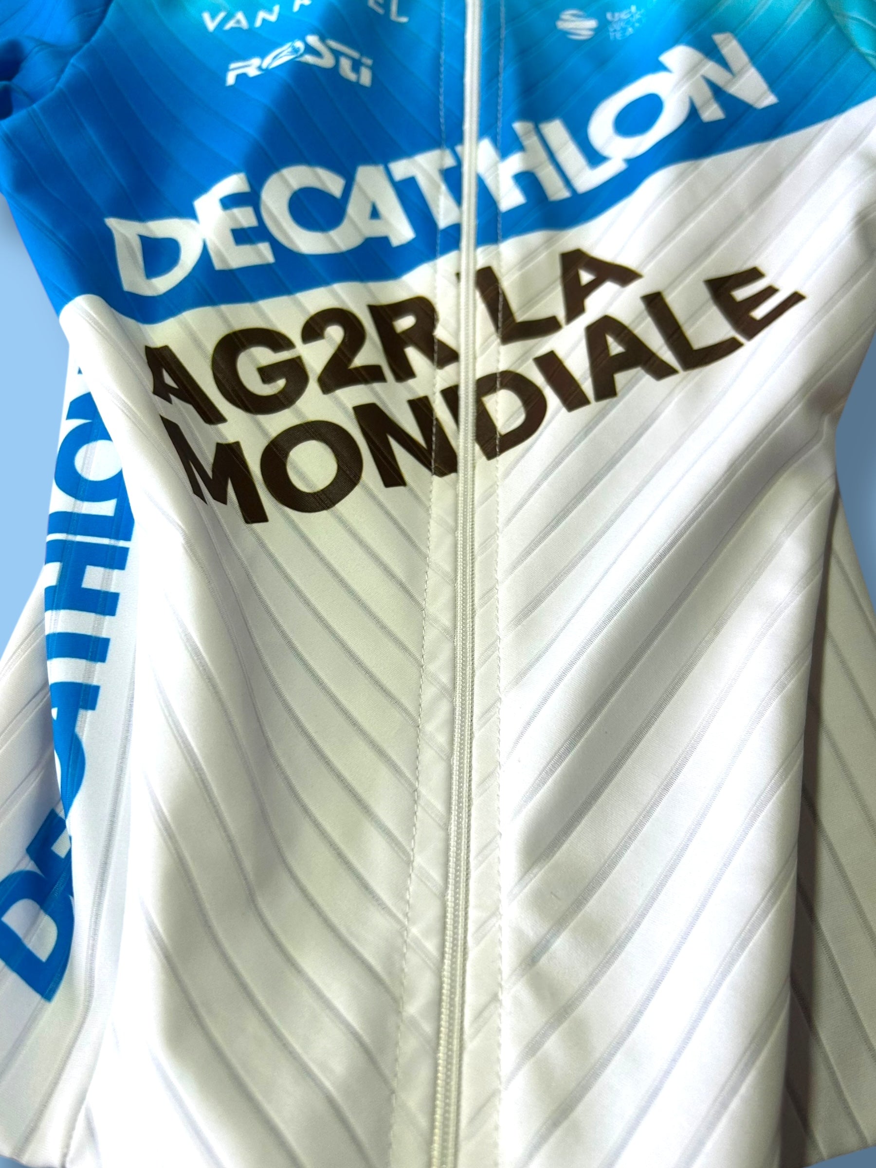 TT Suit Aero Shoe Covers Time Trial Aerosuit CLM | Decathlon AG2R La Mondiale | Rosti | Pro Cycling Kit
