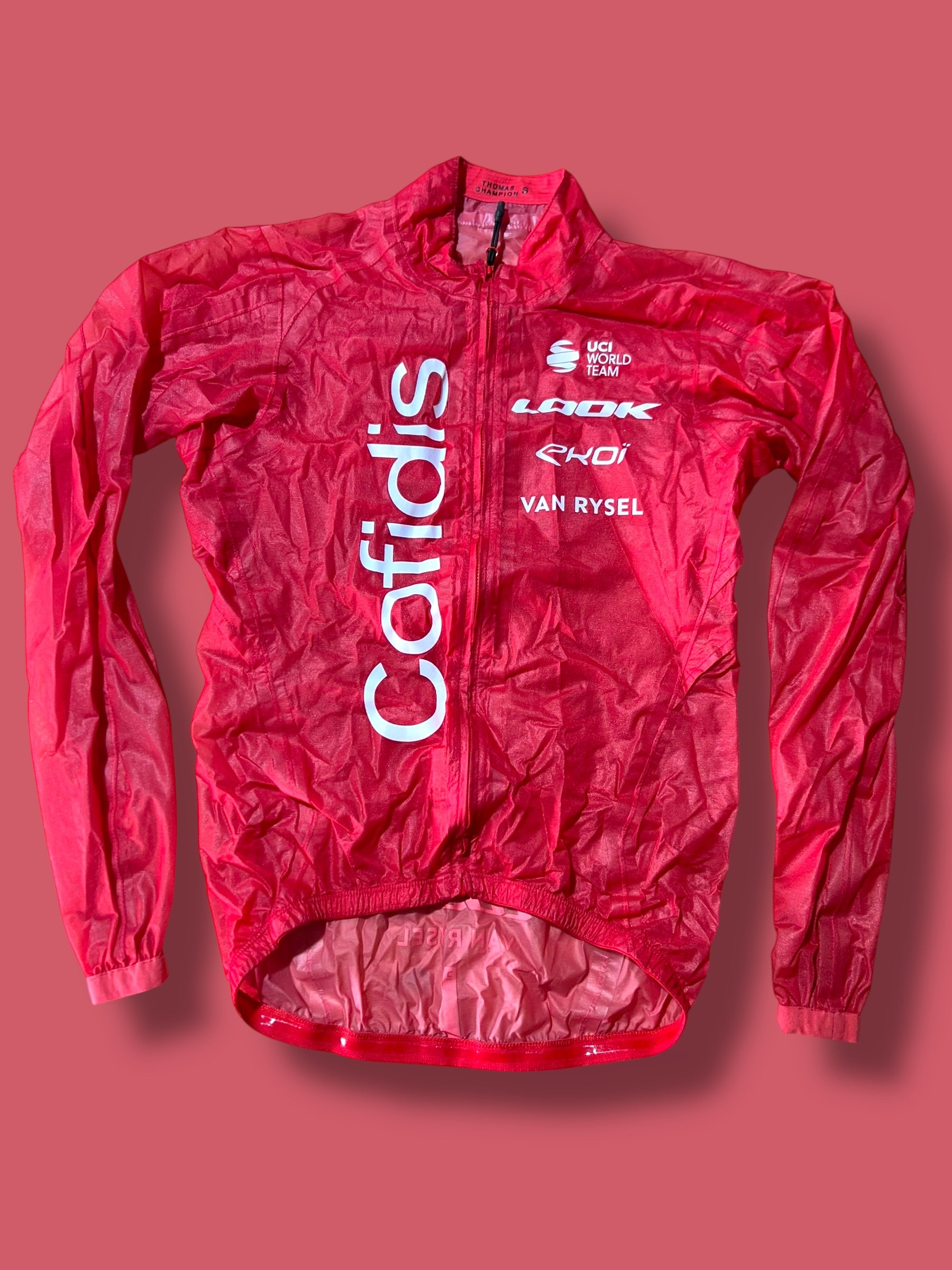 Rain Cape Packable Rider Issued Winter WIndstopper| Van Rysel | Cofidis| Pro Cycling Kit