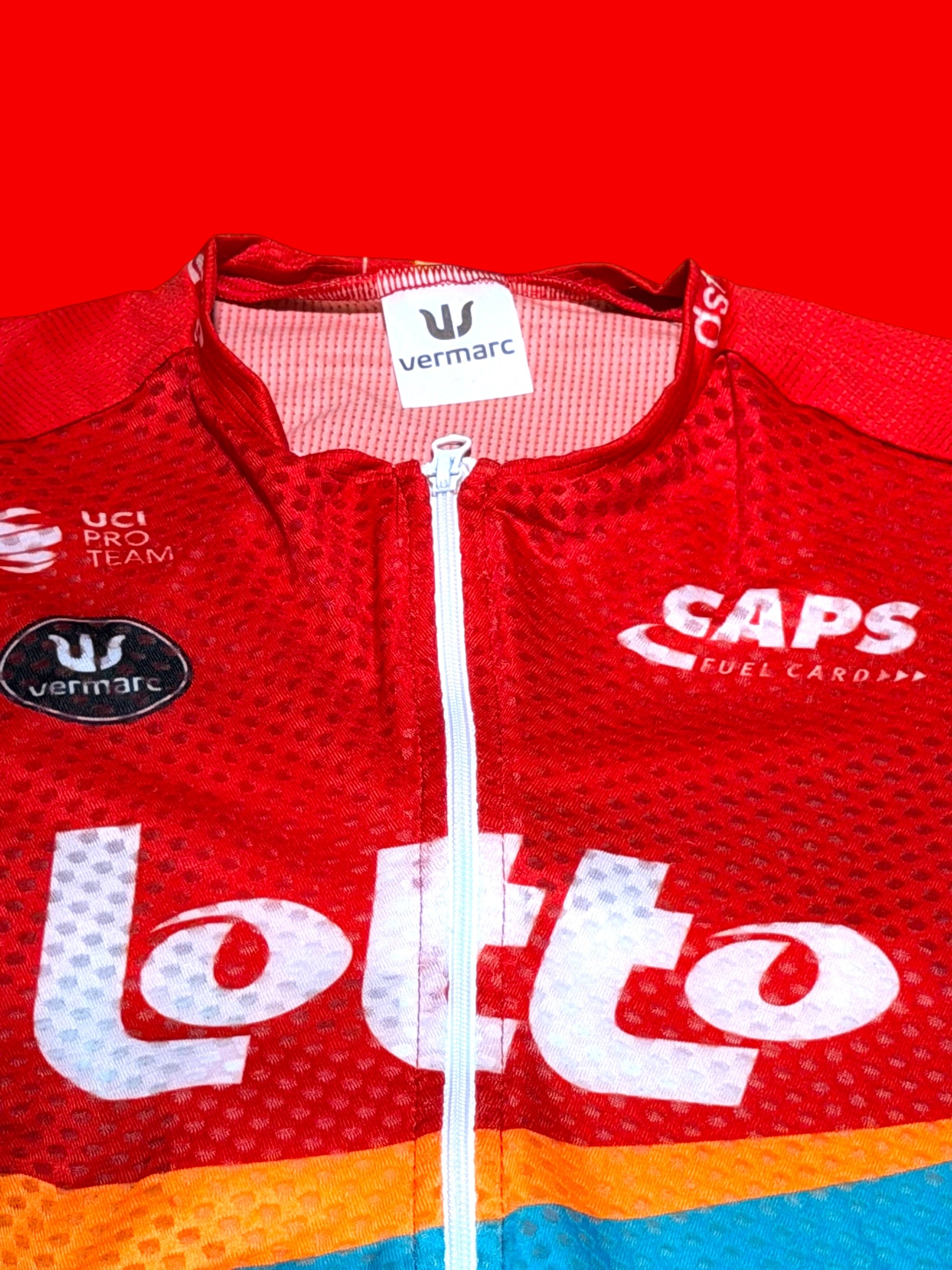 Summer lightweight aerosuit Roadsuit Team Rider Issued |Lotto DSTNY Vermarc| Pro Cycling Kit