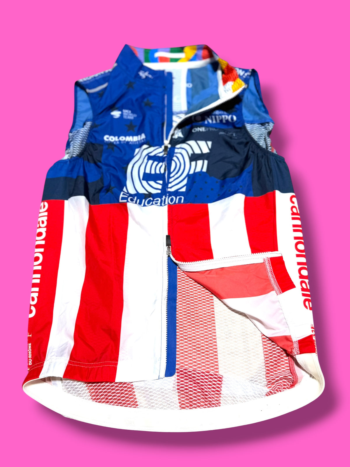 National Champion USA Wind Vest Giro d Italia Switch Out Lightweight | EF Education First | Rapha Men's Pro Kit