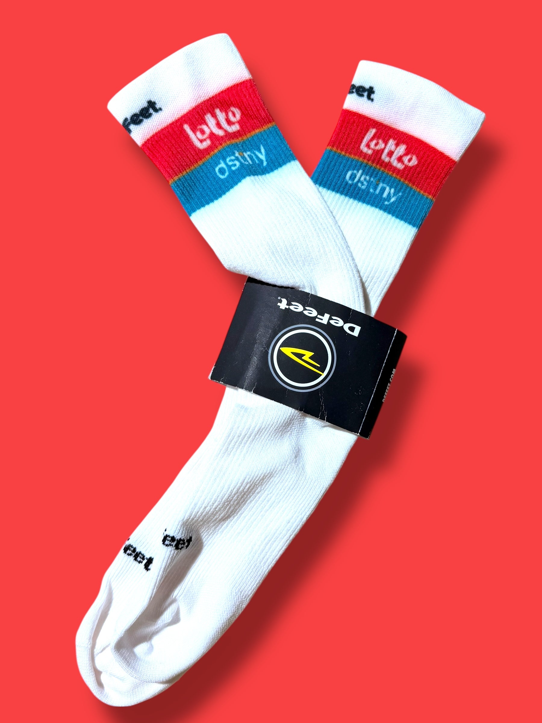 Race Socks Team Rider Issued |Lotto Soudal Vermarc| Pro Cycling Kit