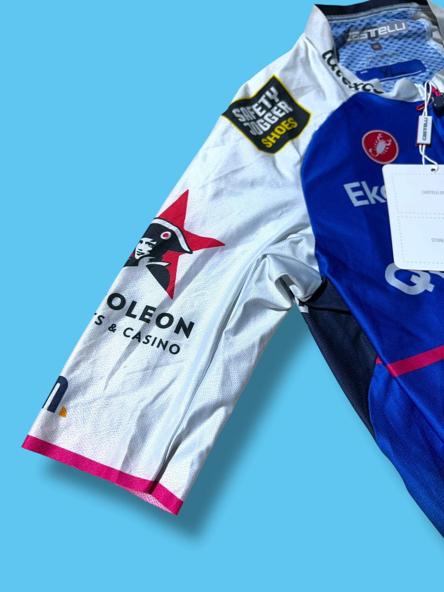 San Remo BTW Speed Suit Aerosuit Road Racing Pro Rider Issued | Castelli | Soudal Quick-Step Cycling Kit