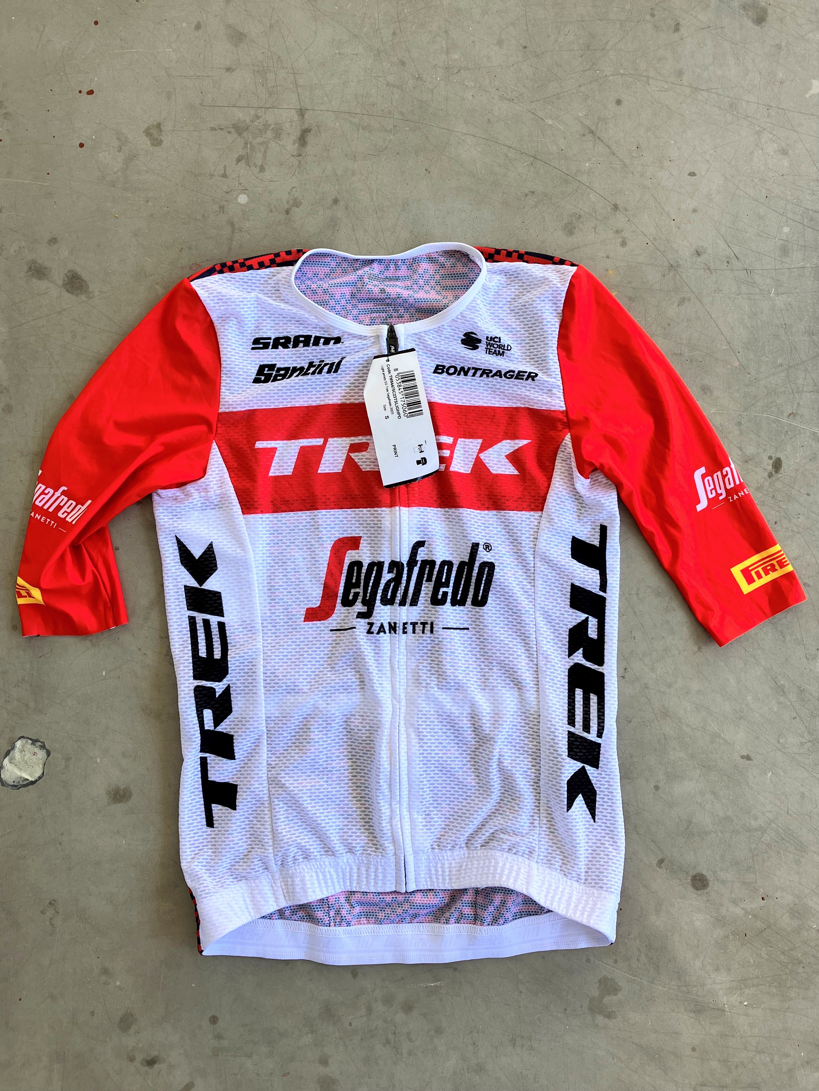 Trek Segafredo Santini Short Sleeve Jersey White/Red S