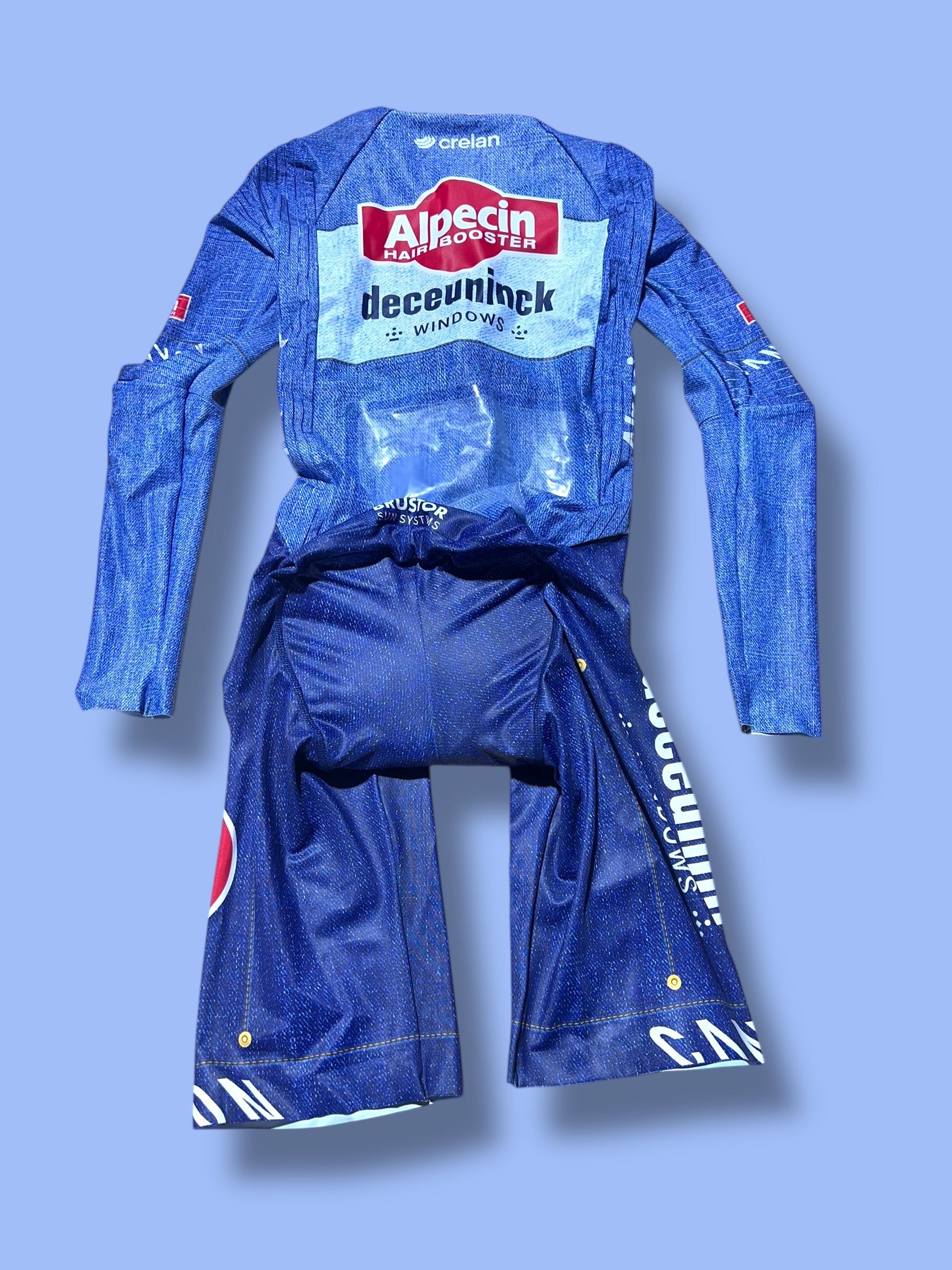 TT Time Trial Suit Racesuit lightweight Number Pockets | Alpecin Deceuninck Kalas| Pro Cycling Kit