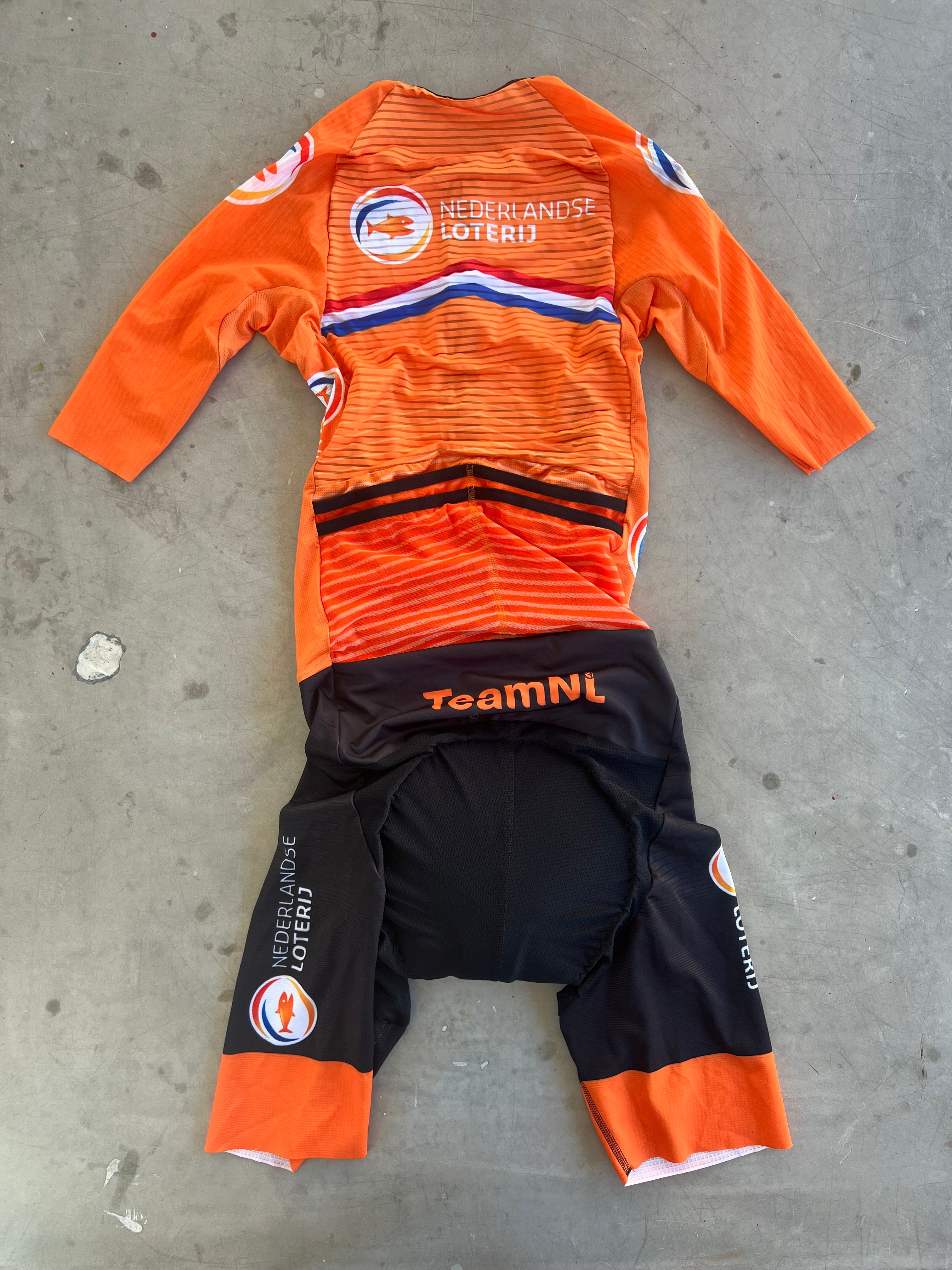 Dutch National Team Men | Bioracer Short Sleeve Race Suit | S | Rider-Issued Pro Team Kit