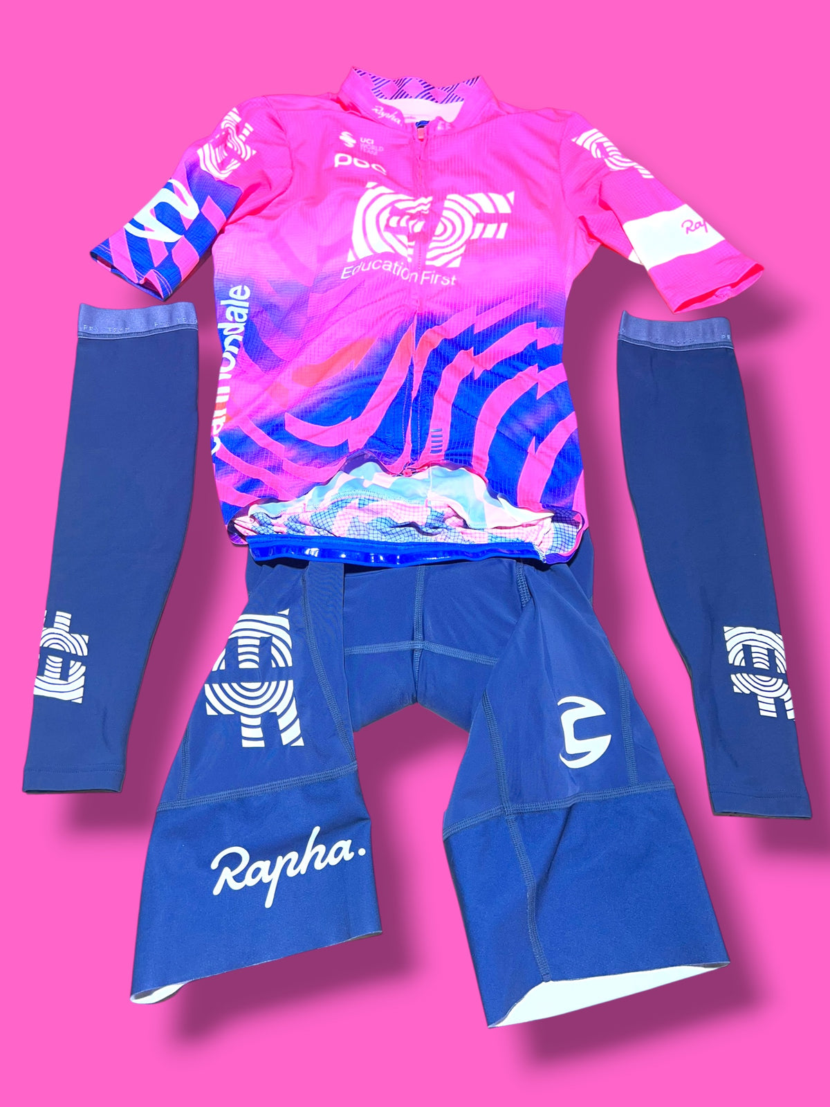 EF 2020 Flyweight Jersey & Pro Team Bib Shorts Bundle | EF Education First | Rapha Men's Pro Kit