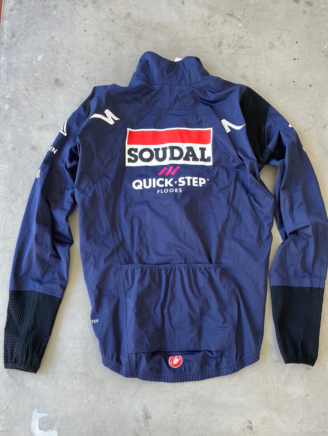 Long Sleeve Rain Jacket Gavia Waterproof Winter | Castelli| Blue | Quick-Step Soudal | Pro Cycling Kit