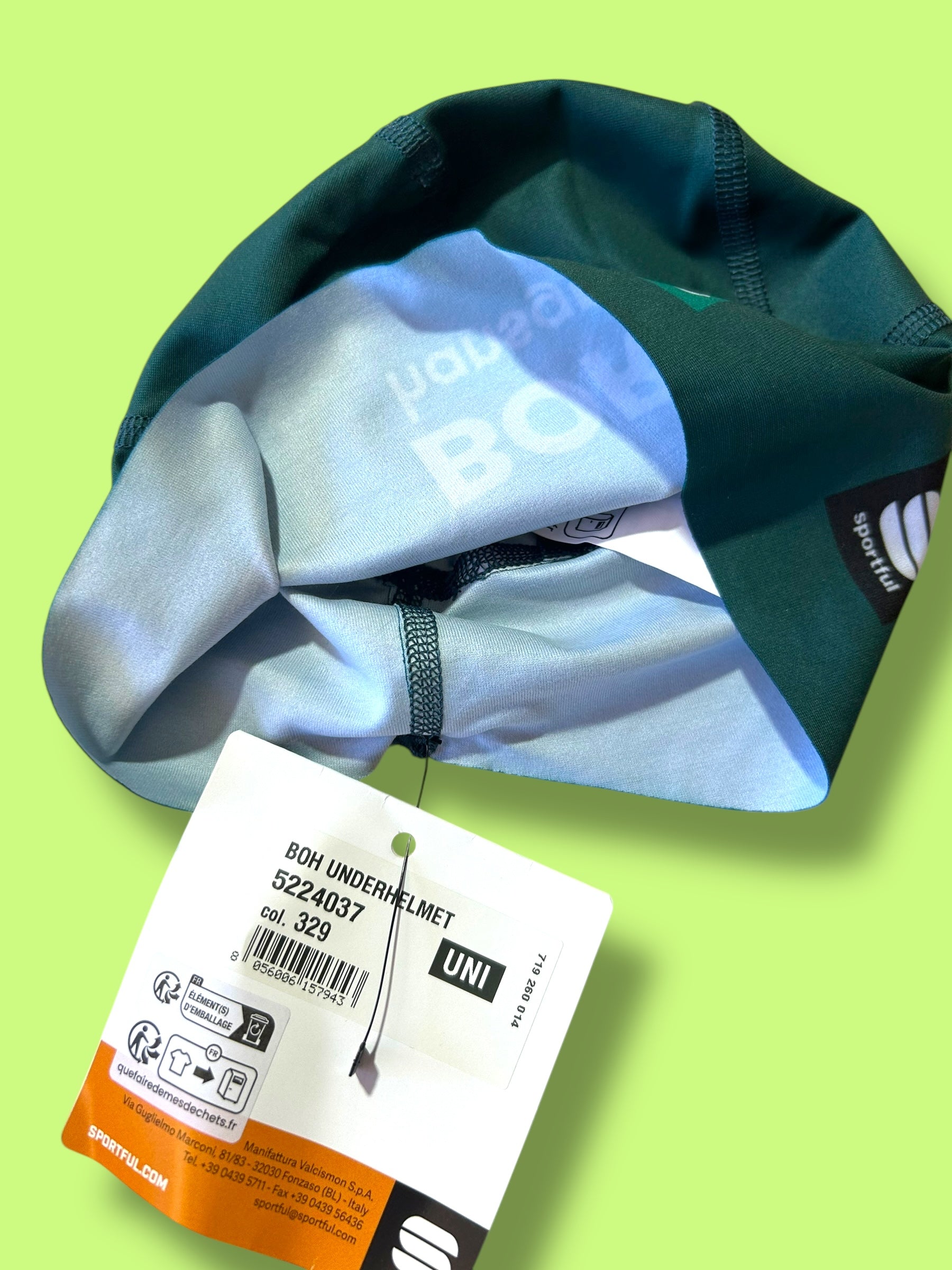 Under helmet Beanie Hat Head Warmer Thermal Winter Team Issued| Sportful | Bora Hansgrohe| Pro Cycling Kit
