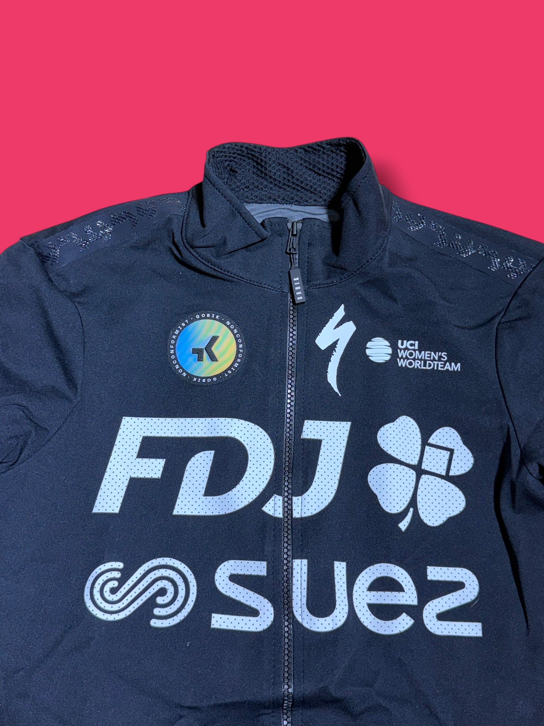 Long Sleeve Gabba Rain Jersey Womens|FDJ Suez |Gobik Pro Cycling Kit