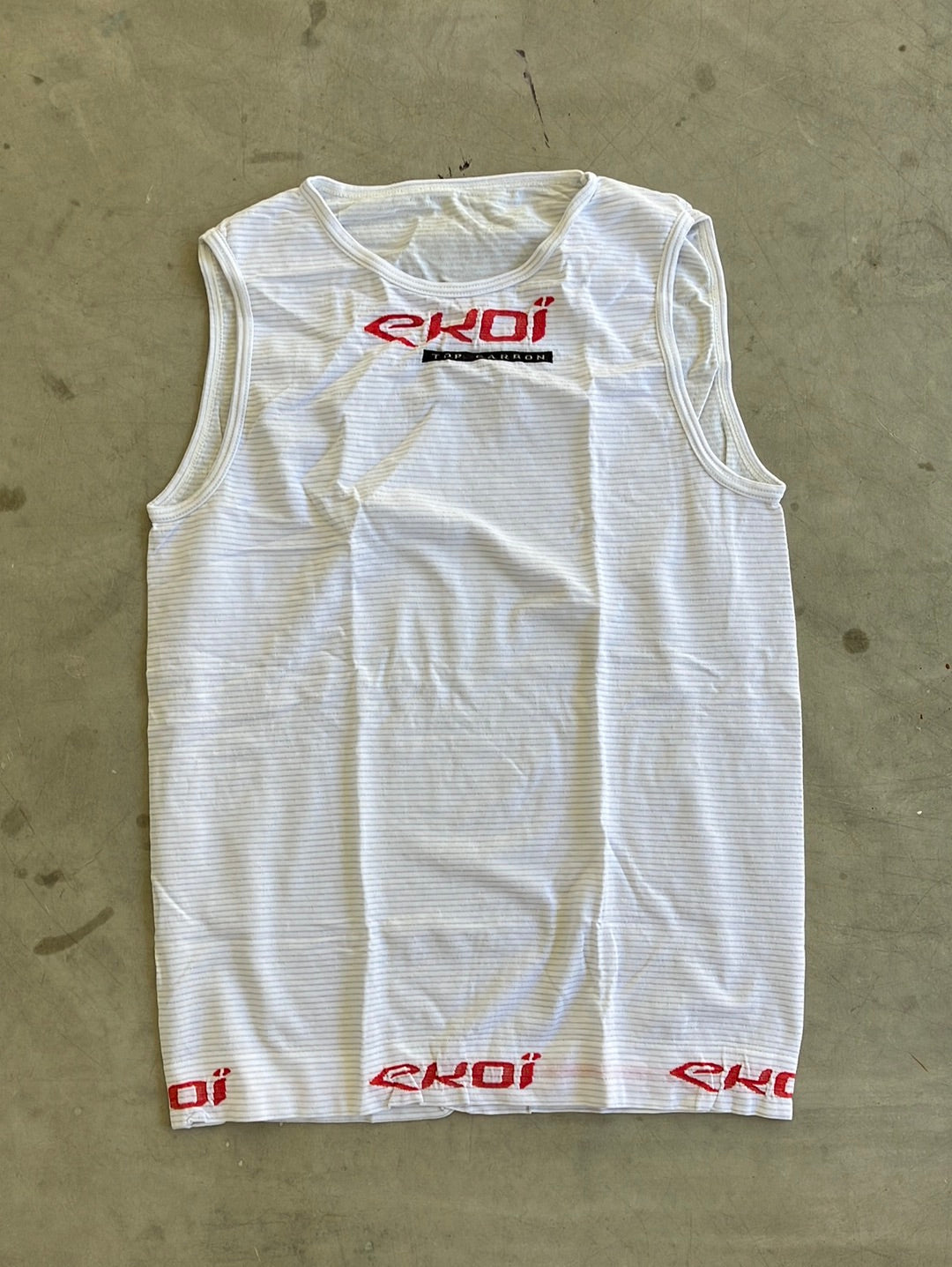Base Layer Vest Cycling | Ekoi | White | Israel Premier Tech IPT | Pro Kit