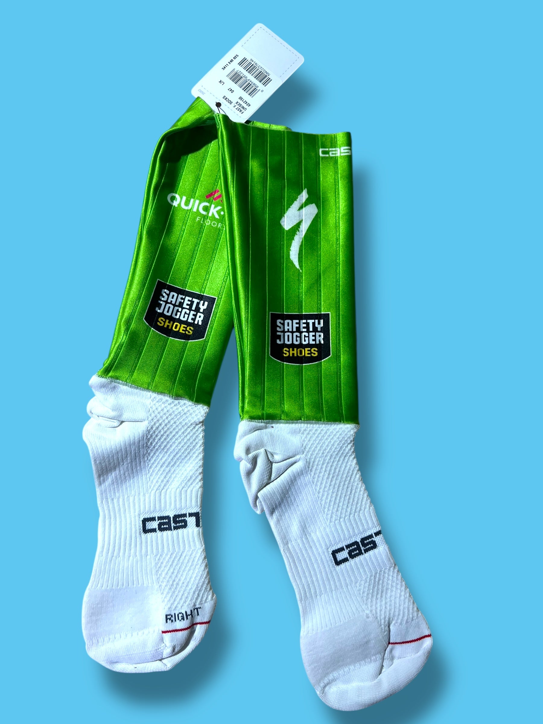 Aero Socks Tour de France Sprinters Jersey Fast Feet Race Rosso Corso | Castelli | Soudal Quick-Step| Pro Cycling Kit
