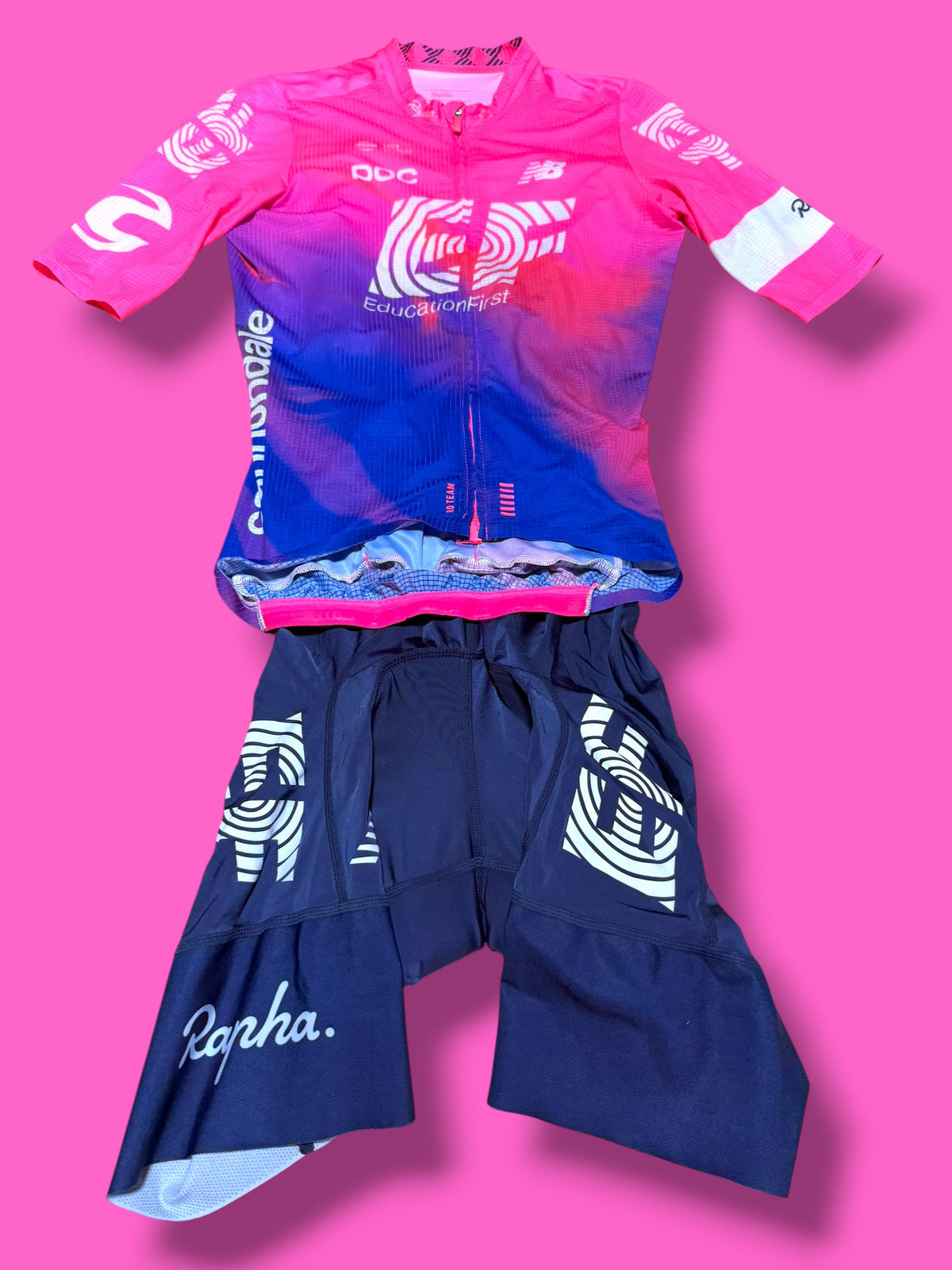 EF 2019 Pro Team Bib Shorts & Flyweight Jersey Bundle | EF Education First | Rapha Men's Pro Kit
