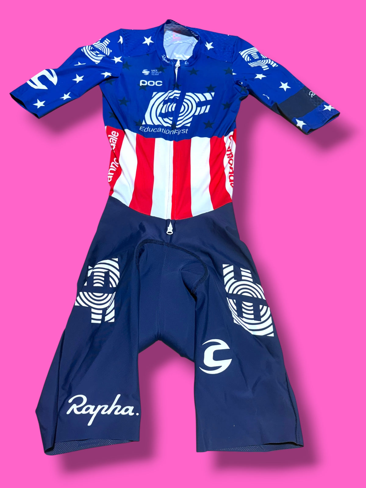 EF 2020 Aero Road Suit USA National Champion | EF Education First | Rapha Men's Pro Kit