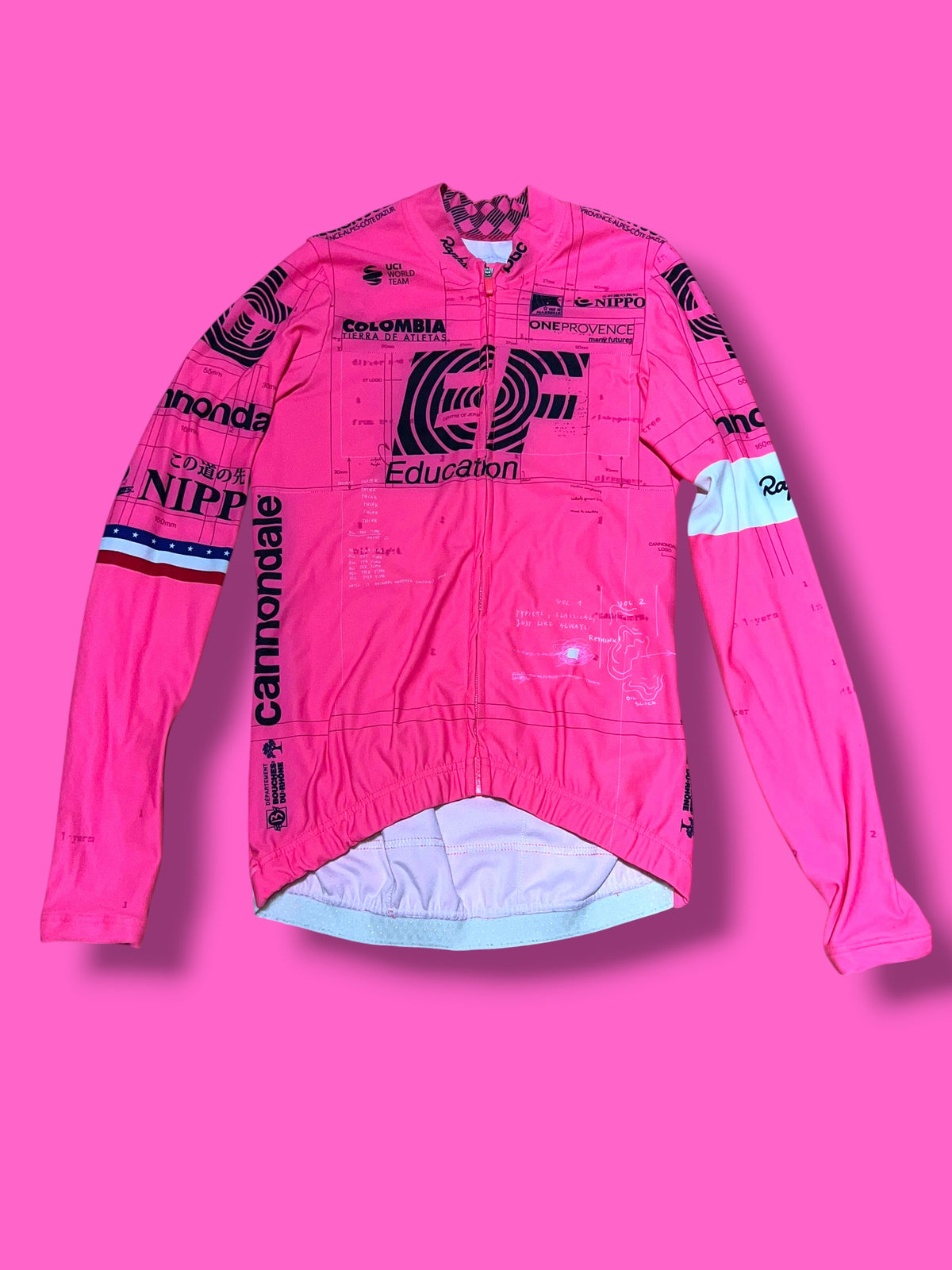 EF 2021 Pro Team Midweight Long Sleeve Jersey - USA Champion Bands | EF Education First | Rapha Men's Pro Kit