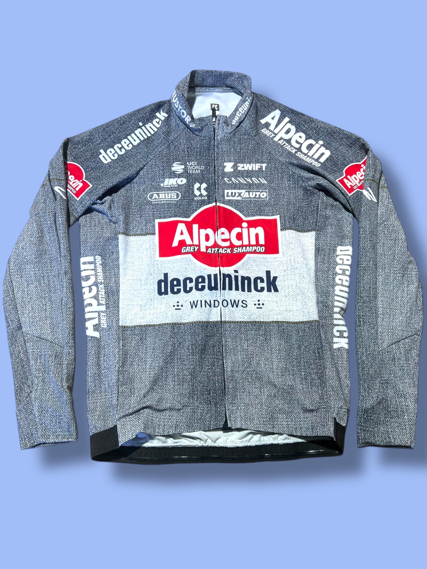 Winter Long Sleeve Tour de France Jersey Thermal Windproof | Alpecin Deceuninck Kalas
