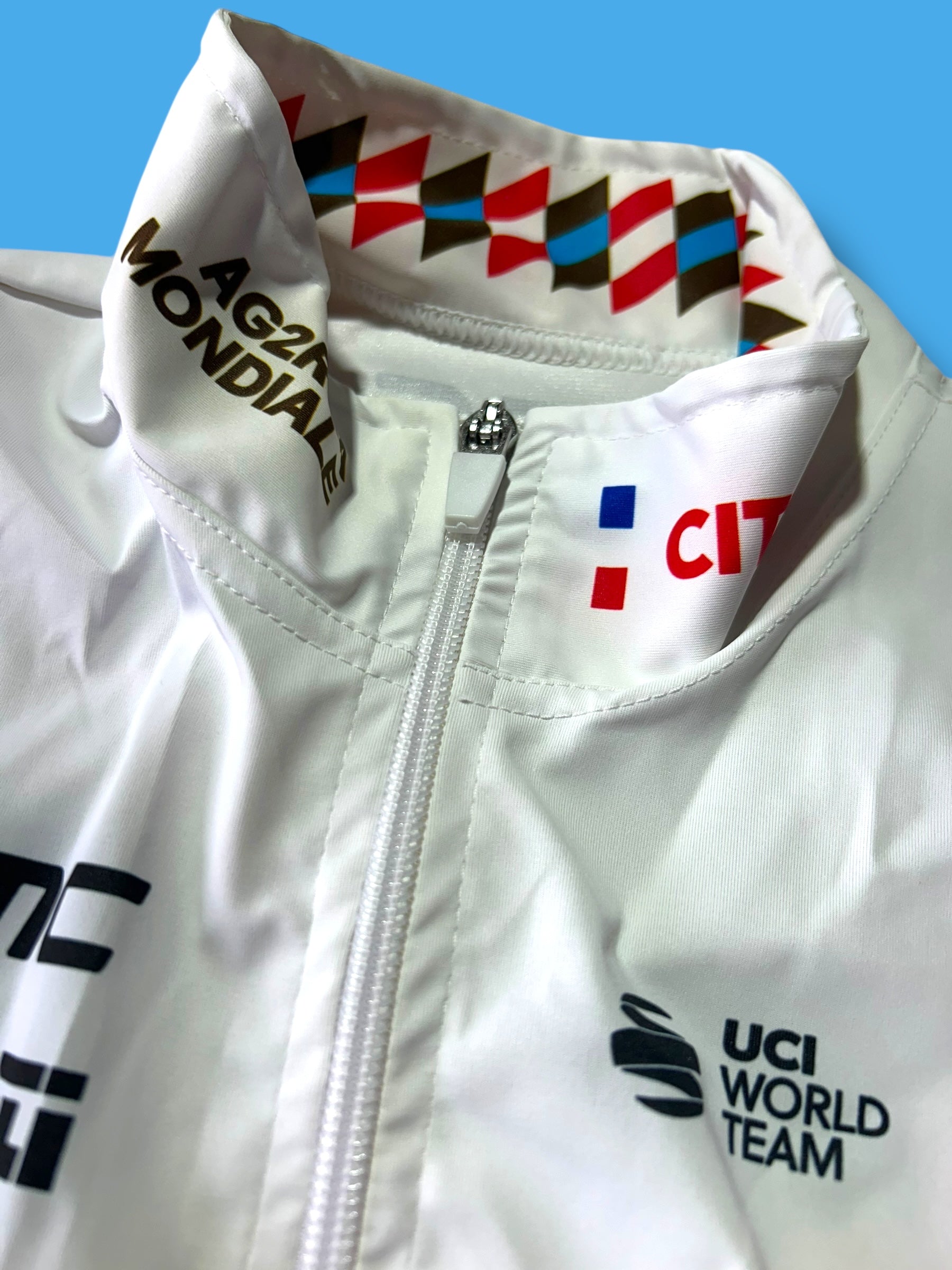 Rain Waterproof Vest Gilet Rosti|AG2R Citroen |Cycling