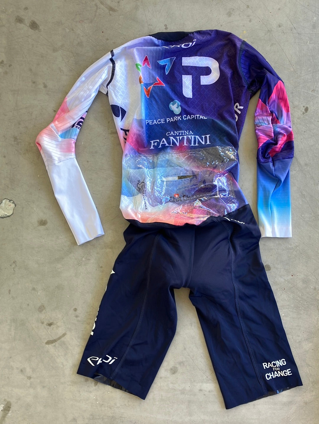 TT Aerosuit - Lightweight Aerodynamic Cycling Time Trial Race Suit Skinsuit| Ekoi | Blue | Israel Premier Tech IPT | Pro Cycling Kit