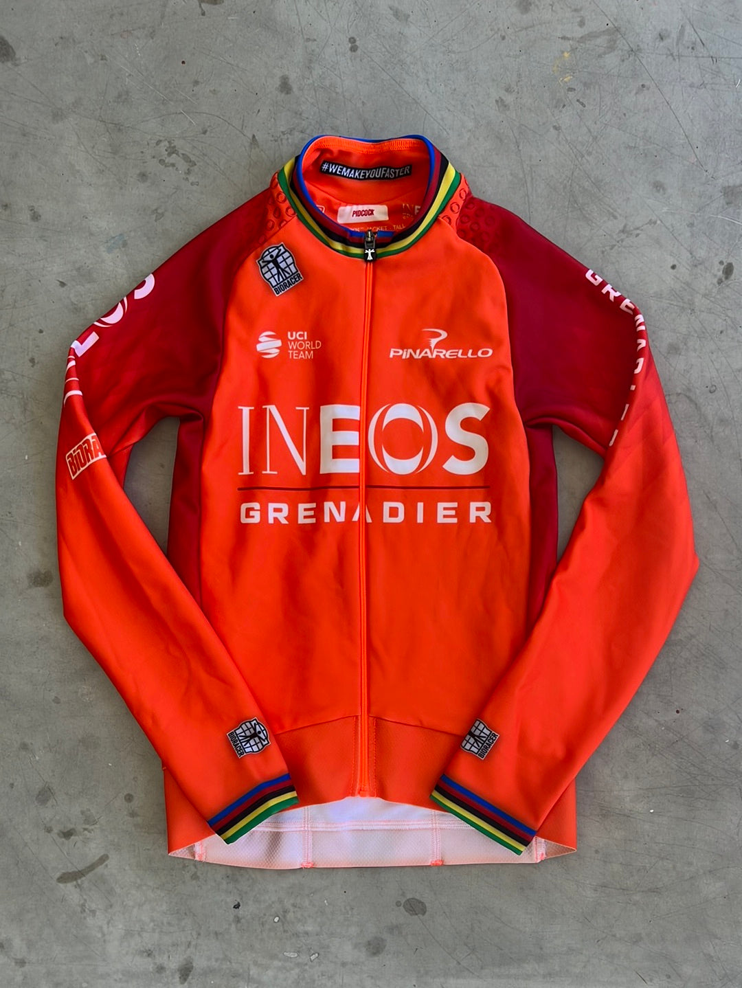 Tom Pidcock World Champion Band Jersey | Bioracer | Ineos | Pro Cycling Kit
