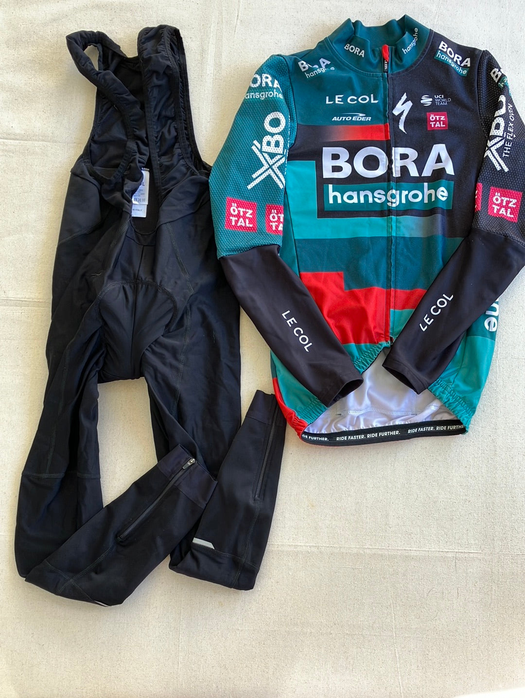 Cycling Clothing Bundle - Winter Jersey & Thermal Bib Tights | Le Col | Bora Hansgrohe | Pro Cycling Kit
