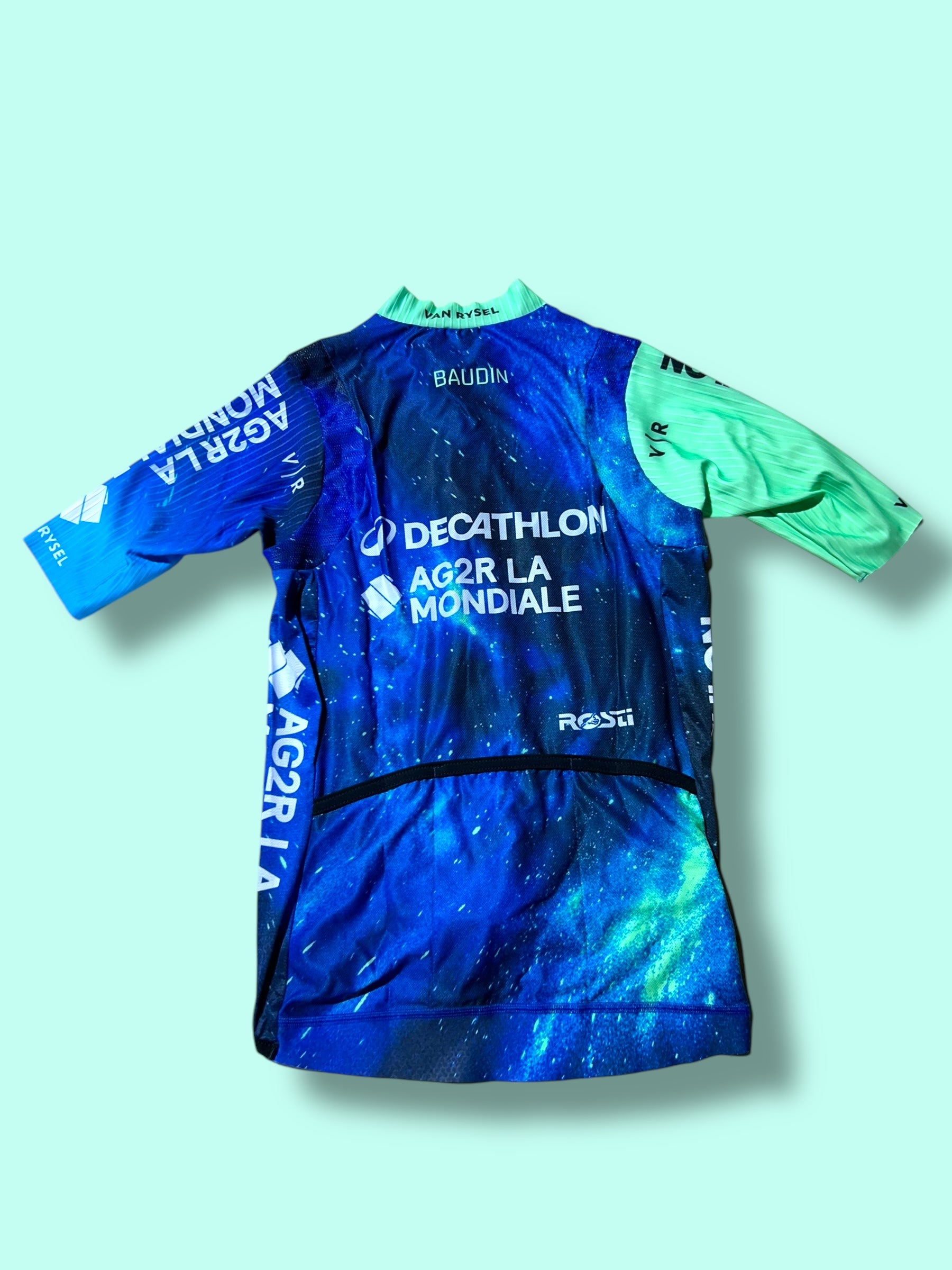 Aero Jersey BAUDIN Short Sleeve Racing Maillot | Decathlon AG2R La Mondiale | Rosti | Pro Cycling Kit