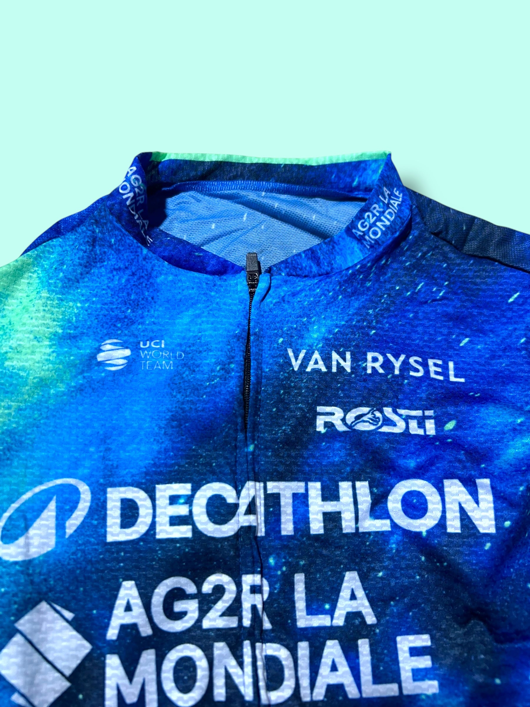 Roadsuit DE PESTEL Summer Aerosuit Racing Body Domina | Decathlon AG2R La Mondiale | Rosti | Pro Cycling Kit