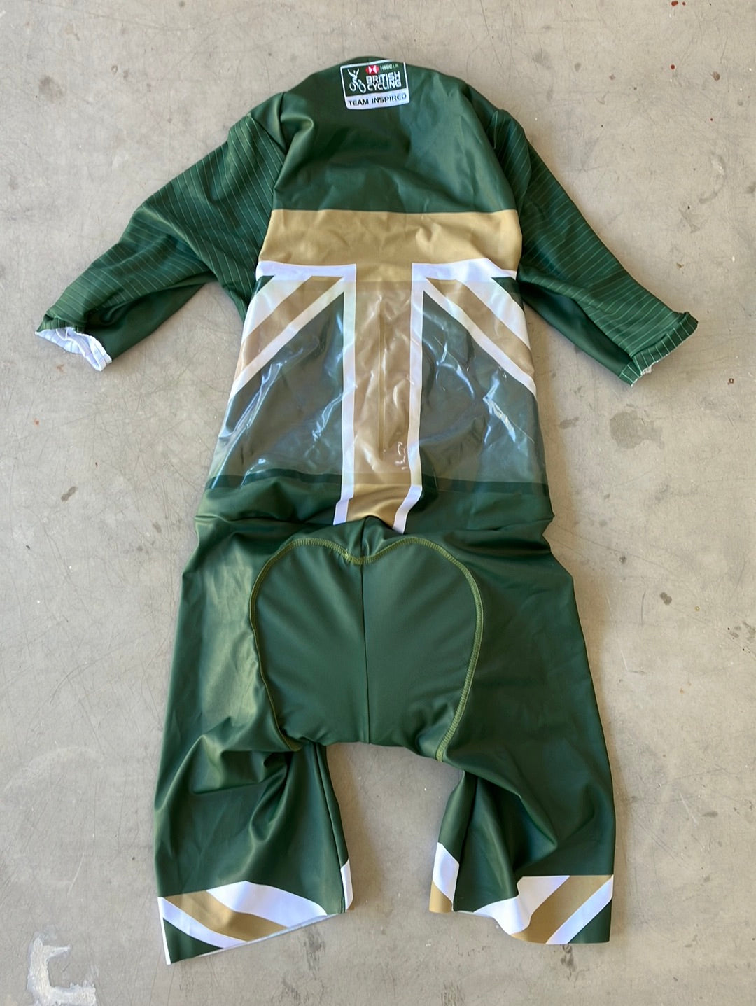 Long Sleeve Aero TT Suit Time Trial Skinsuit | Kalas | Green | Team GB Great Britain - British Cycling GBR | Pro Cycling Kit
