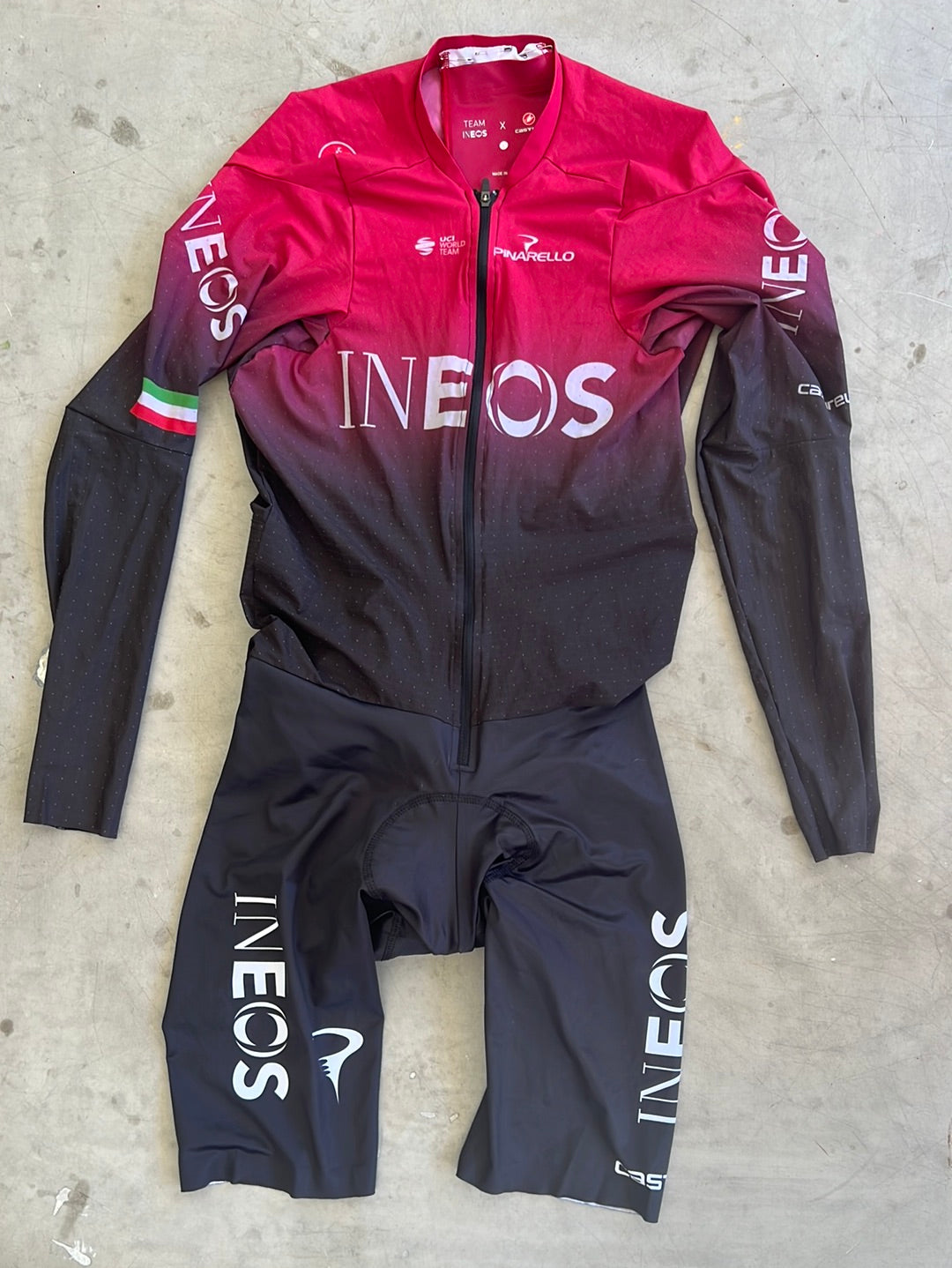 TT Time Trial Suit - Flippo Ganna Skinsuit | Castelli | Ineos | Pro Cycling Kit