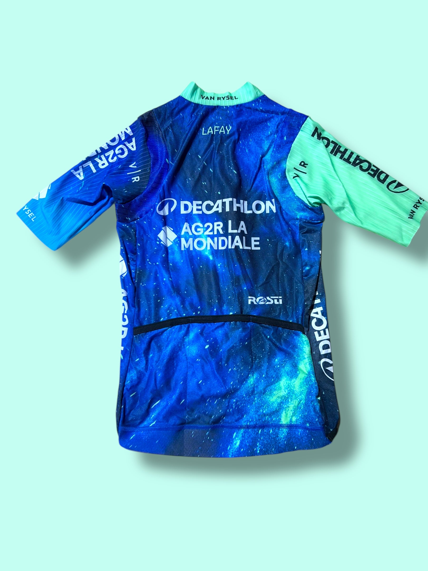 Aero Jersey LAFAY Short Sleeve Racing Maillot | Decathlon AG2R La Mondiale | Rosti | Pro Cycling Kit