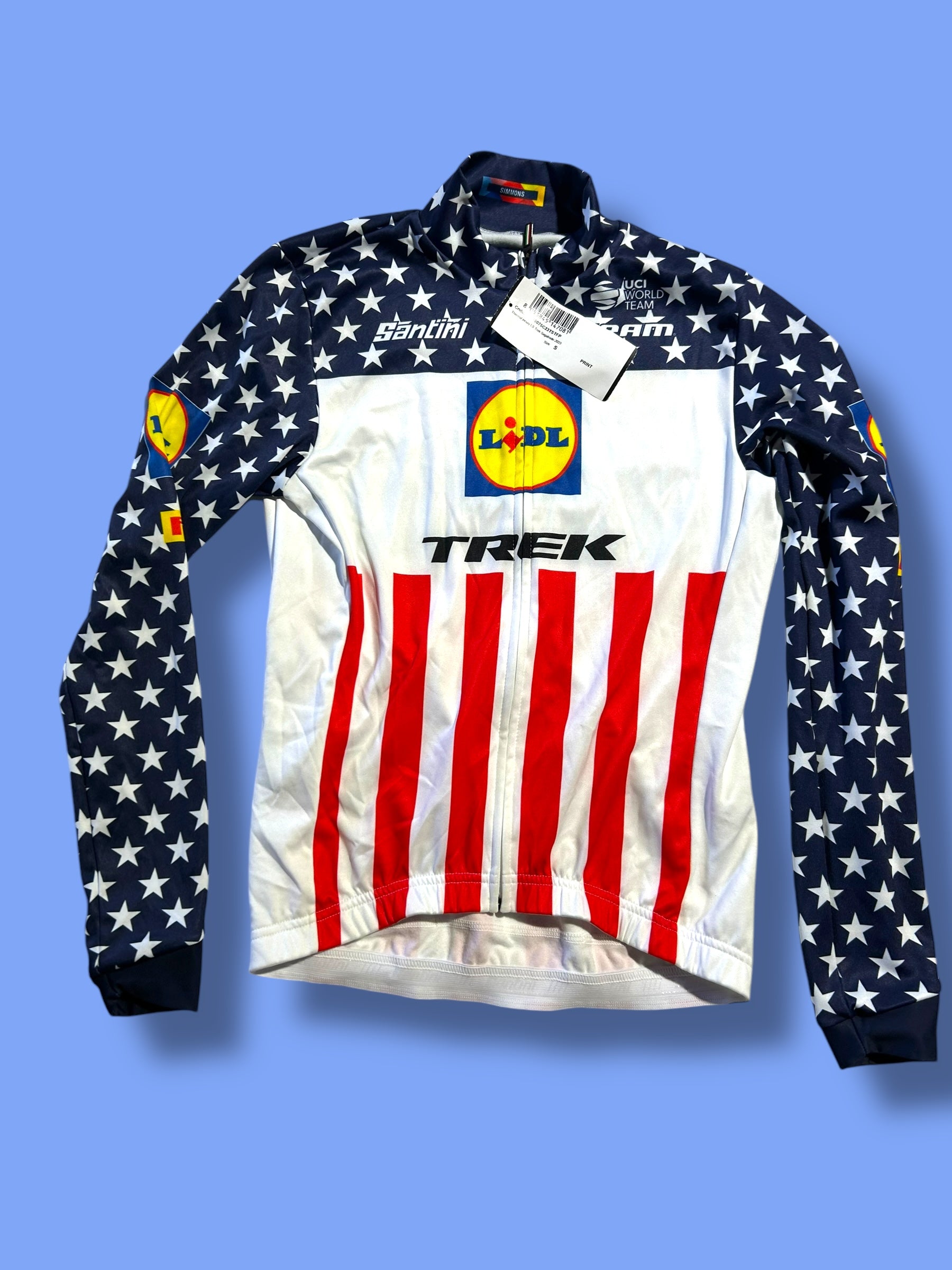 Thermal Long Sleeve Jersey Winter USA Champion | Santini | Lidl Trek | Pro Cycling Kit