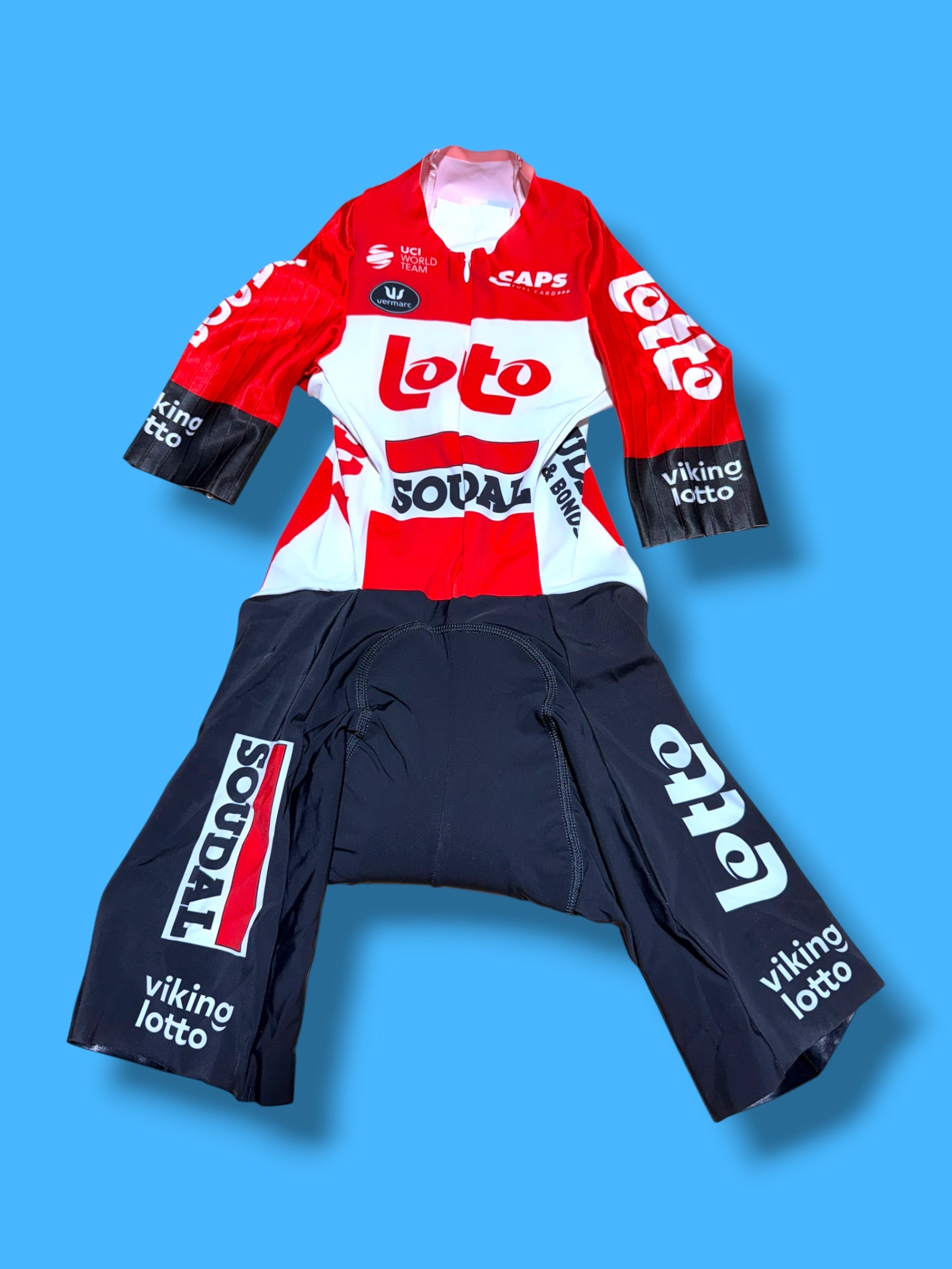 TT Suit Aerosuit Race Suit Caleb Ewan |Lotto Soudal |Vermarc Pro Cycling Kit