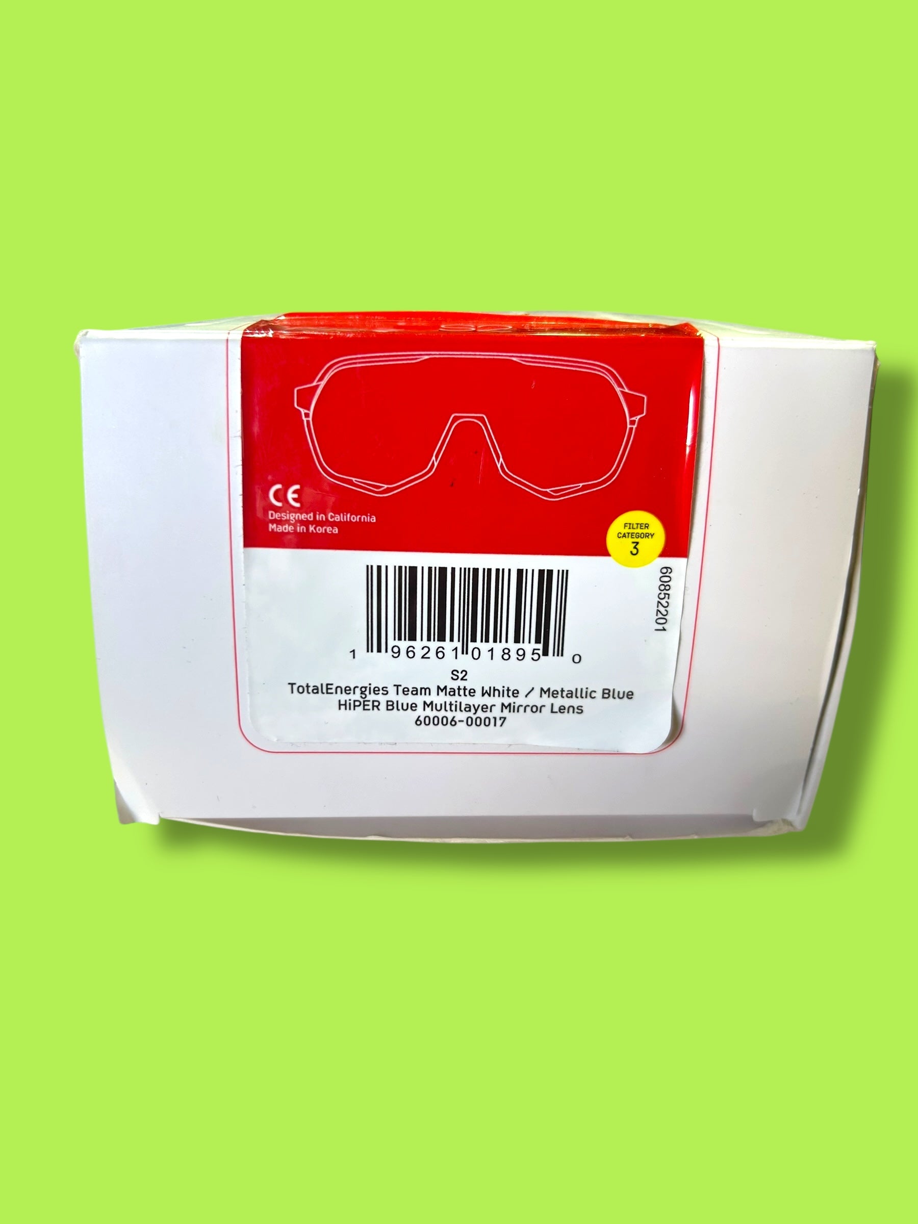 100% S2 Sunglasses Road Racing Triathlon Exclusive Rider Issued | 100% | Total Direct Energies| Pro Cycling Kit