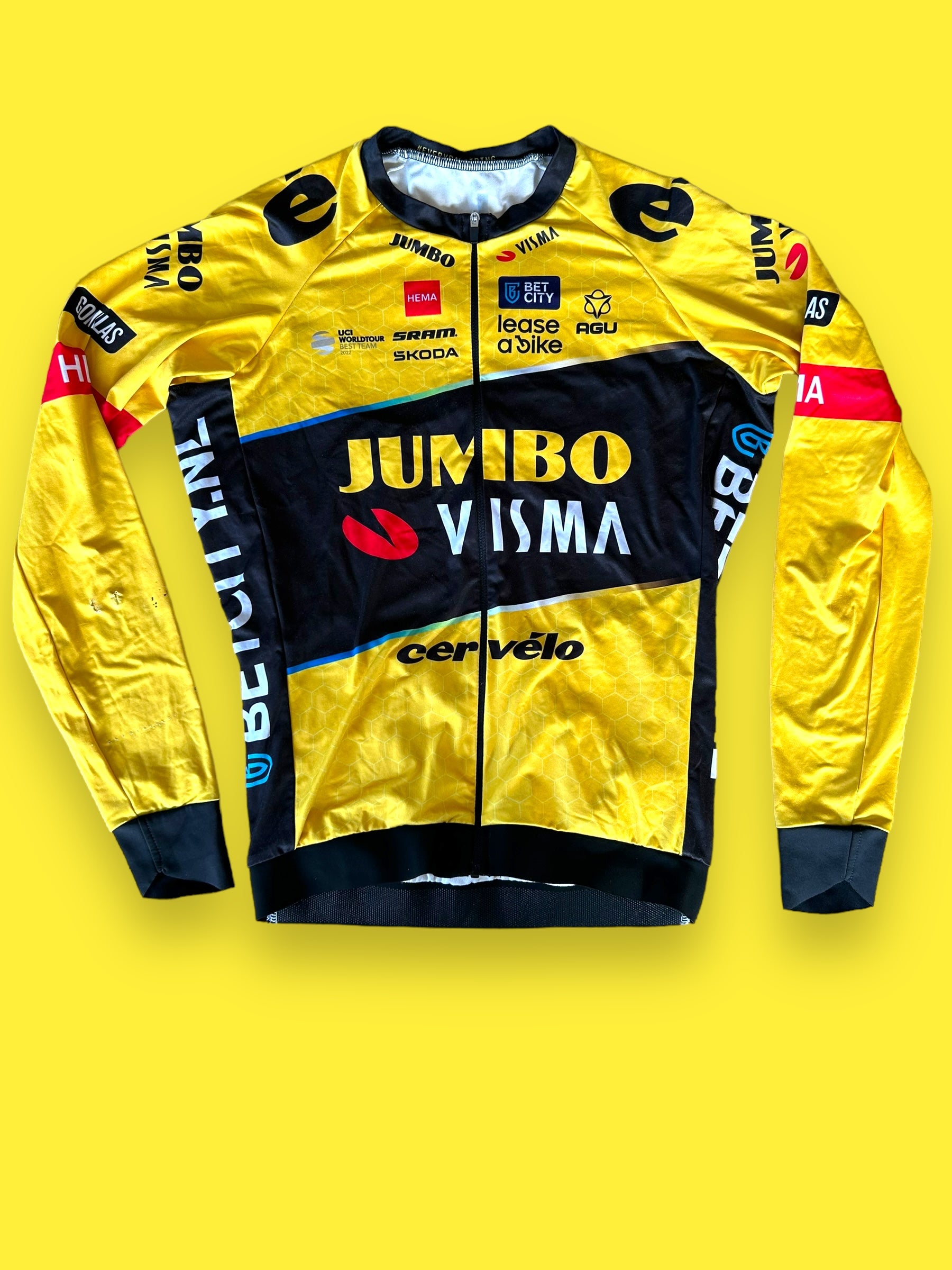 Winter Lightweight Long Sleeve Jersey | Agu | Jumbo Visma | Pro Cycling Kit