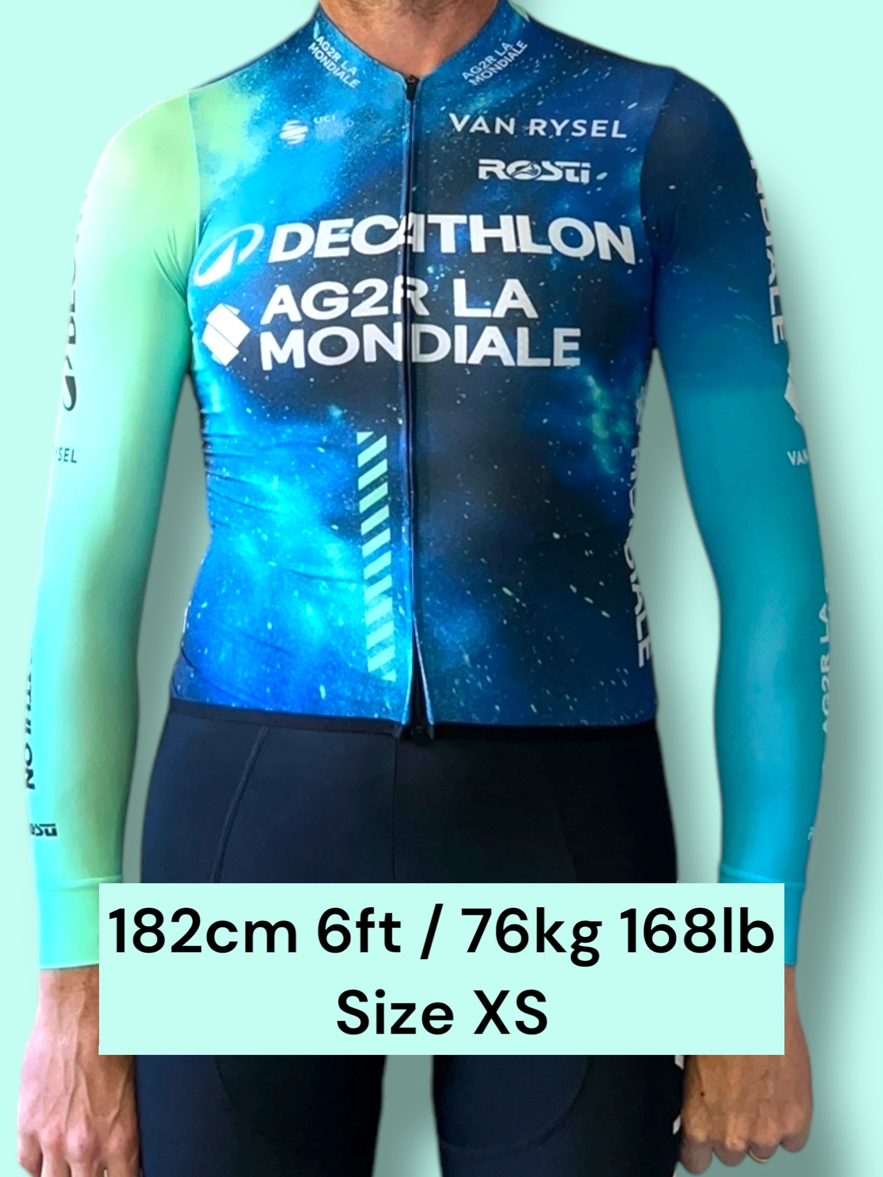 Jersey Long Sleeve Lightweight Racing Maillot | Decathlon AG2R La Mondiale | Rosti | Pro Cycling Kit