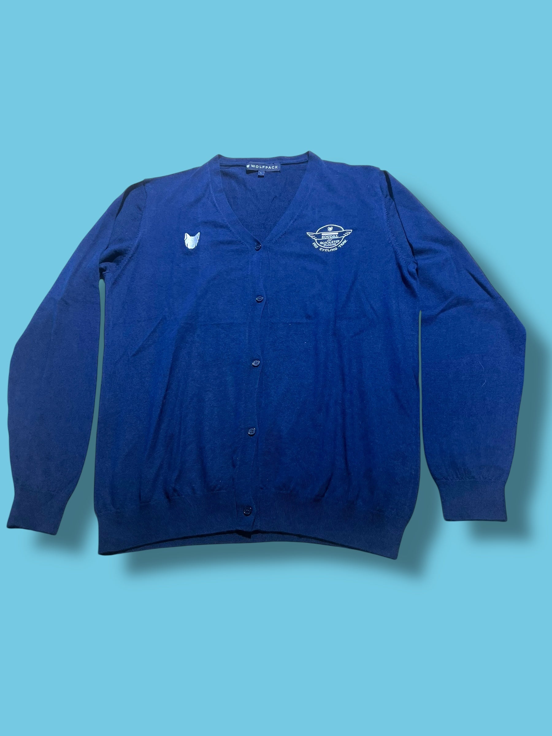 Casual Light Merino Wool Cardigan / Vest | Soudal Quick-Step | Pro Cycling Kit