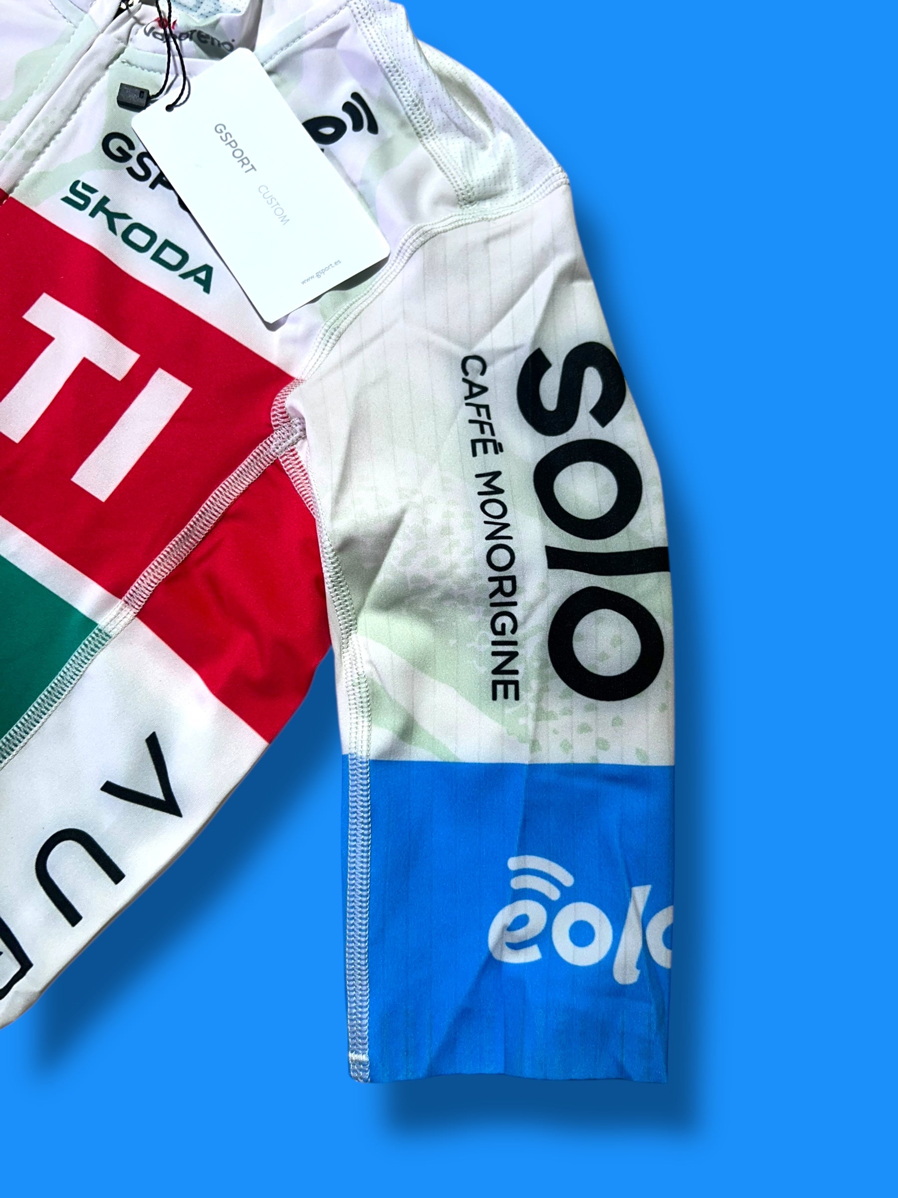 Aero Jersey, Bib Shorts, Arm Warmers, Leg warners, Socks Bundle|Polti Kometa G-Sport| Pro Cycling Kit