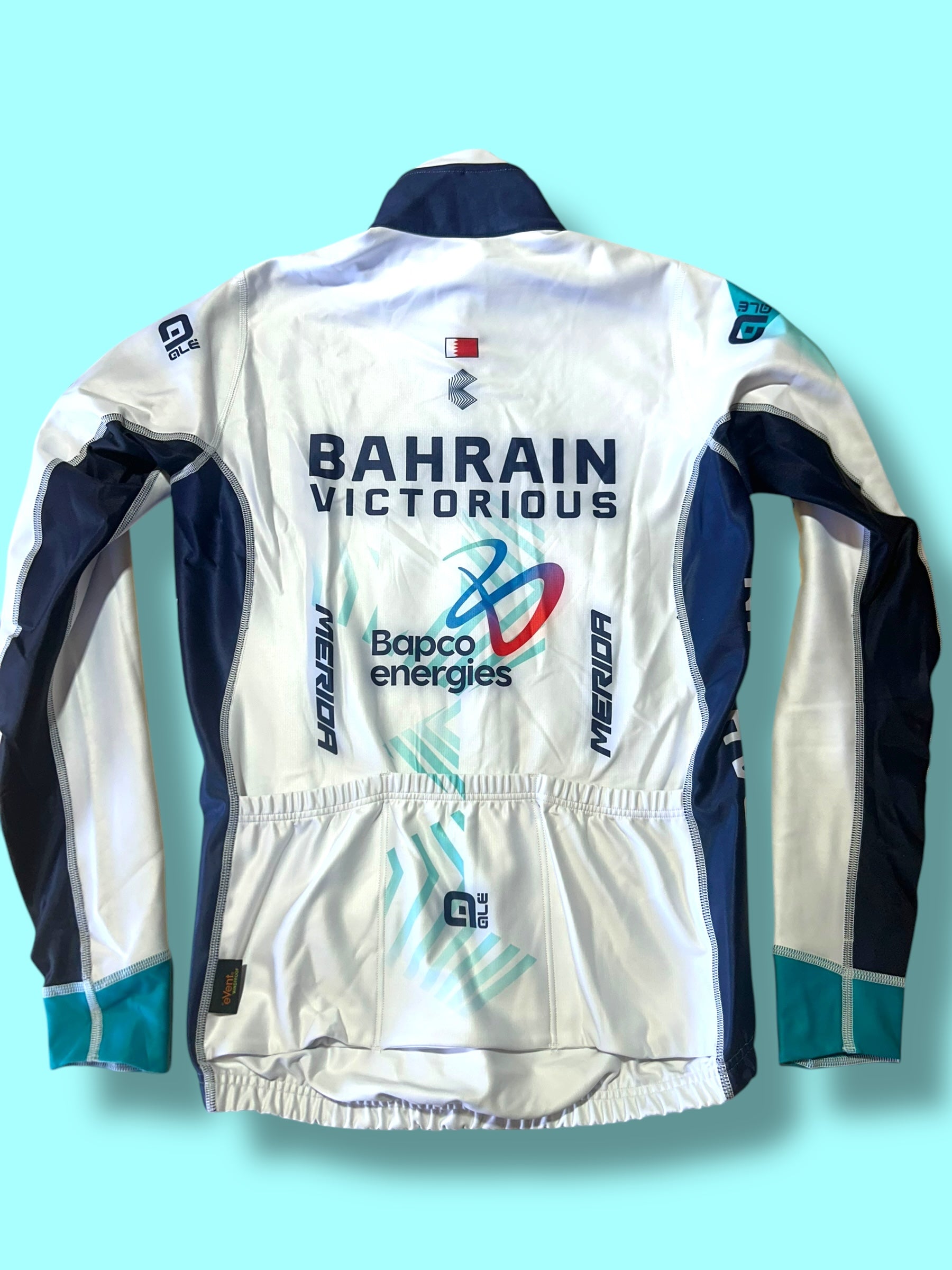 Long Sleeve Jacket Gabba Windproof Thermal Winter | Ale |Bahrain Victorious| Pro Cycling Kit