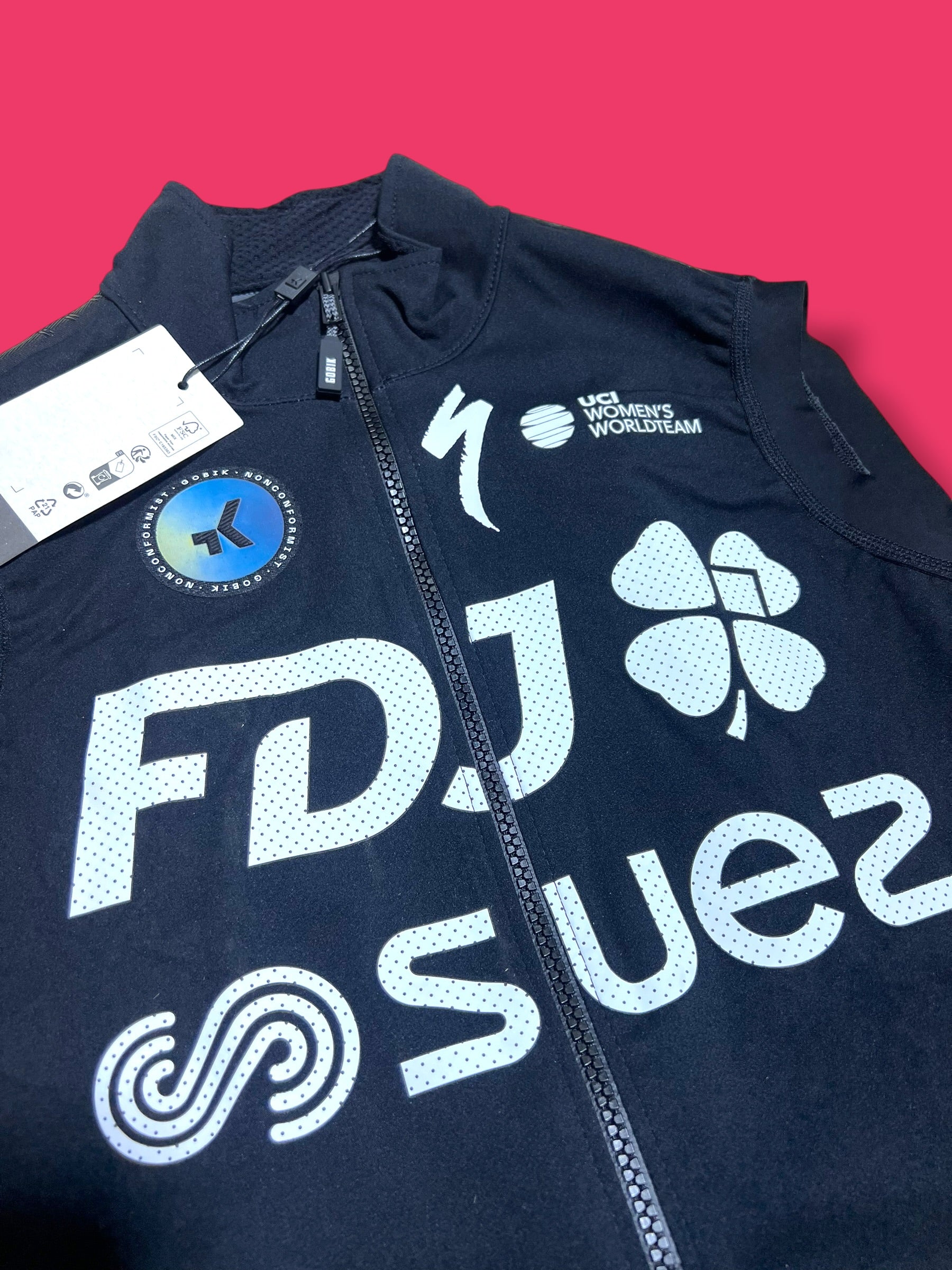 Rain Vest Waterproof Packable Womens|FDJ Suez |Gobik Pro Cycling Kit