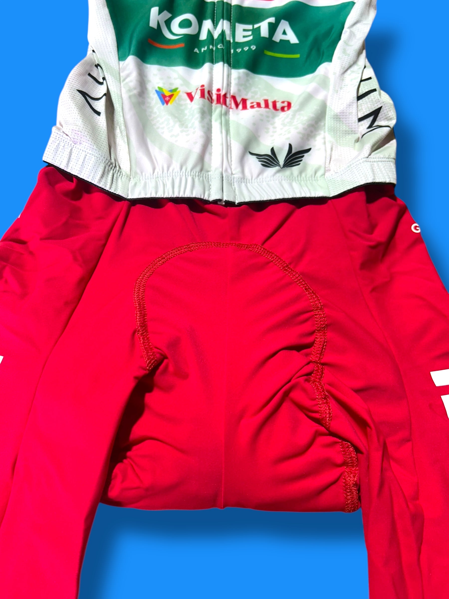 Race Suit Aerosuit Skinsuit + Pockets|Polti Kometa G-Sport| Pro Cycling Kit