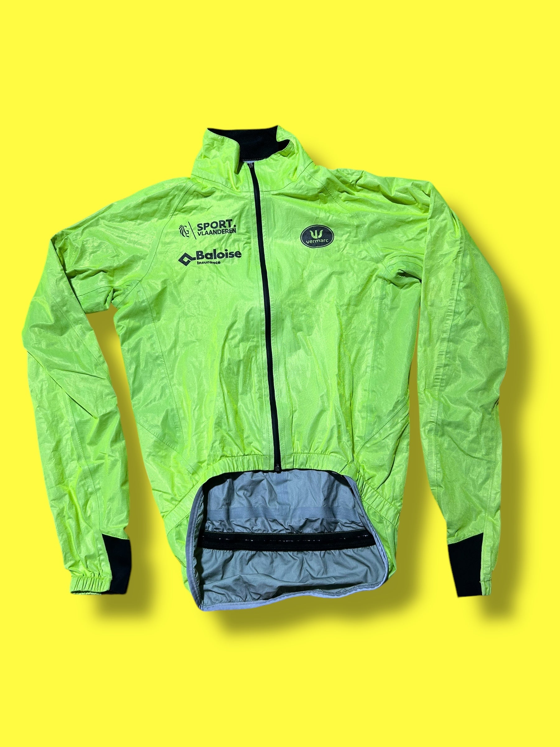 Waterproof Jacket Cape Rain Windproof | Vermarc | Flanders Baloise| Pro Cycling Kit