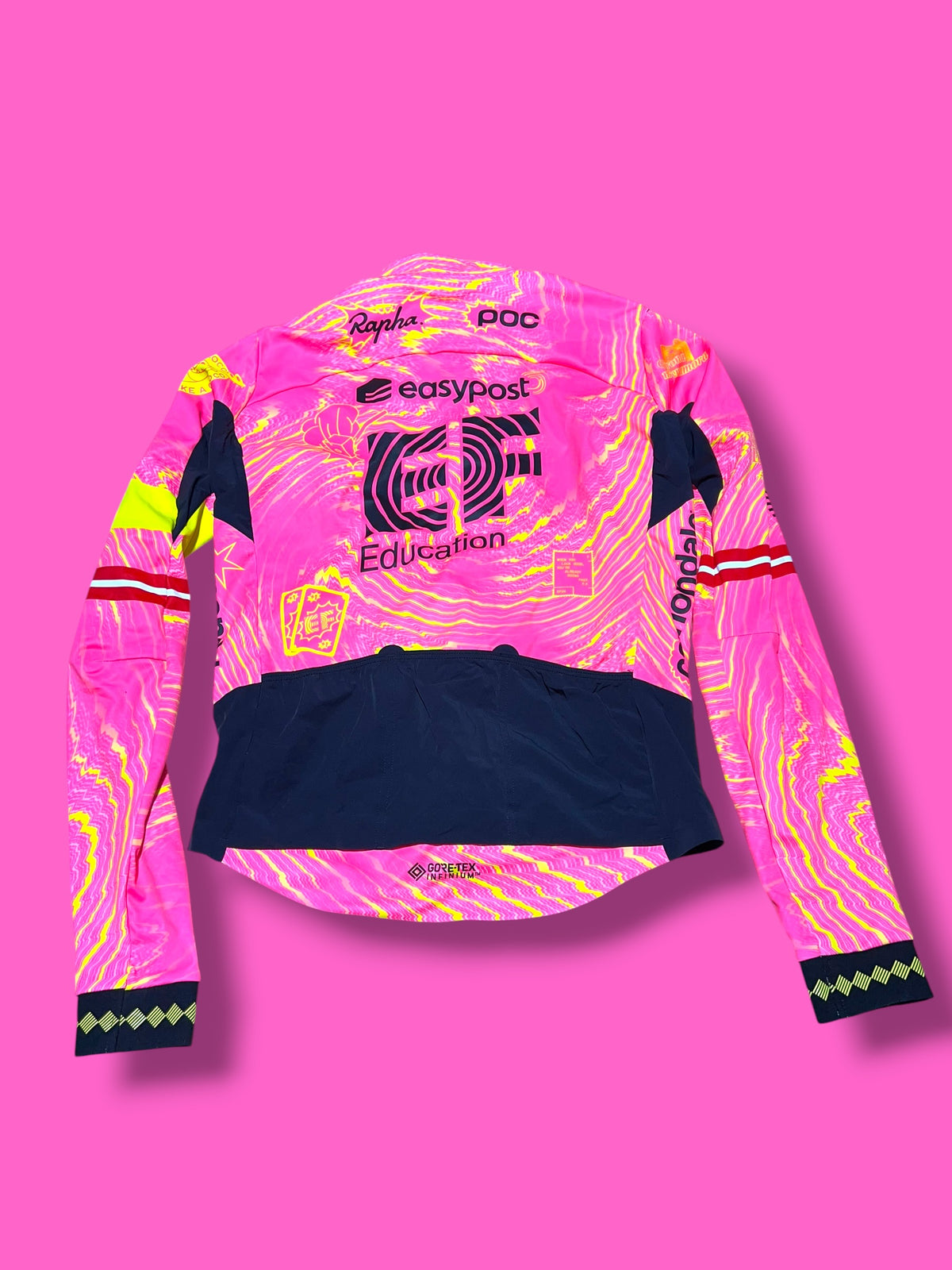 EF 2024 INFINIUM Winter Jacket Michael Valgren Danish Champion GORE-TEX | EF Education First | Rapha Men's Pro Kit