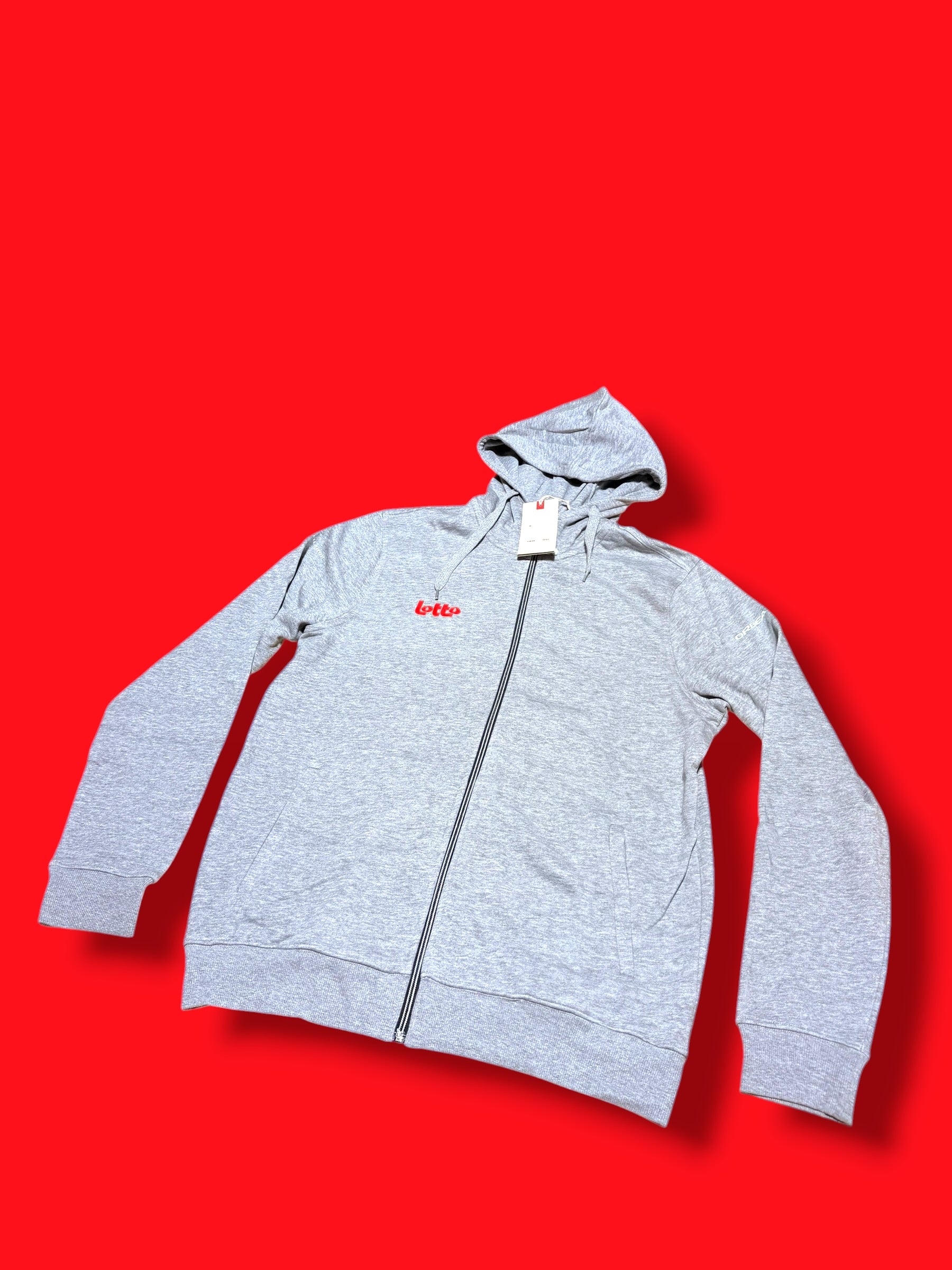 Grey Hooded Sweat Top Hoody |Lotto