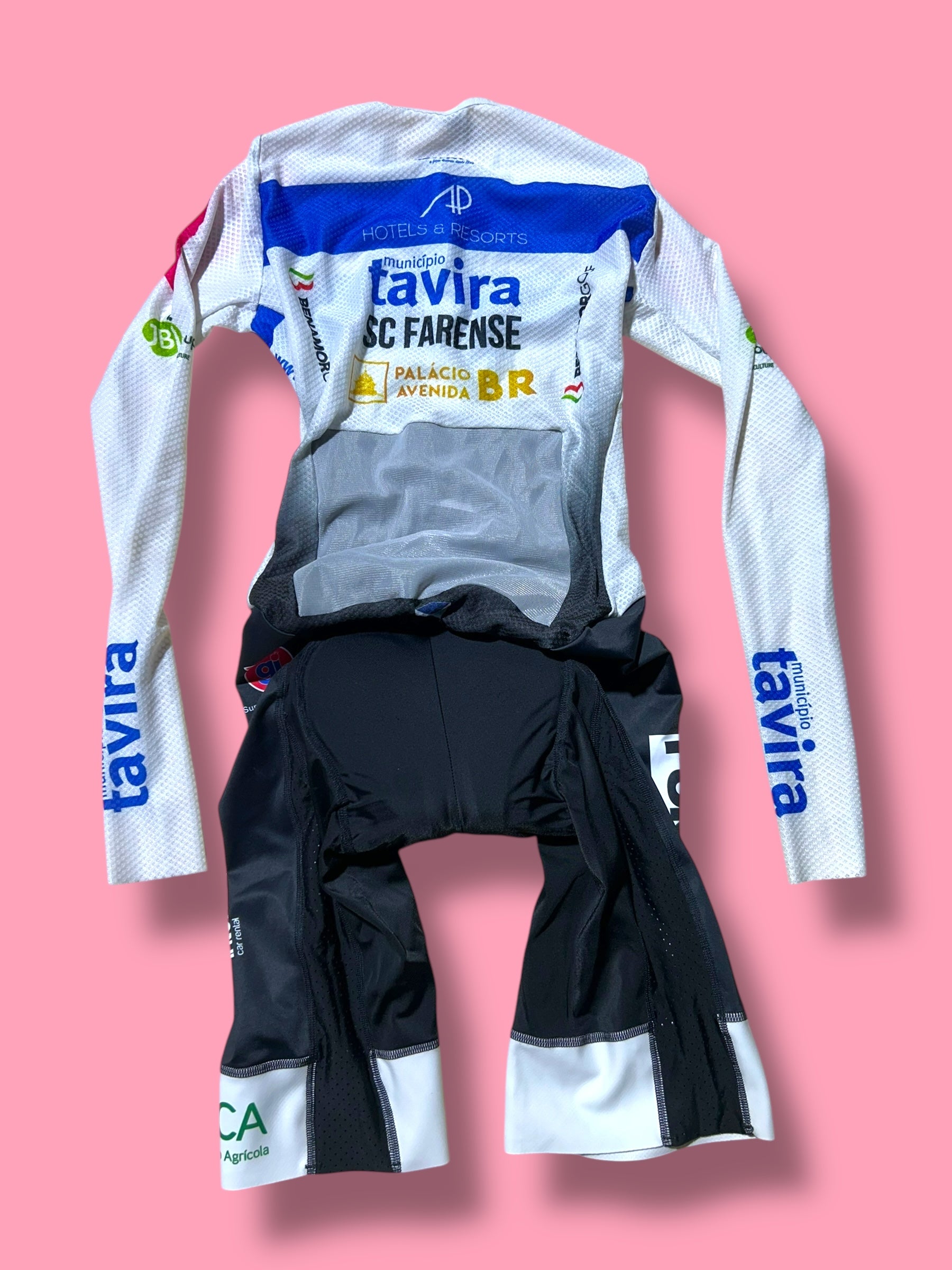 TT Suit Time Trial Aerosuit Rider Issued |APHotels and Resorts - Tavira Portugal| Pro Cycling Kit