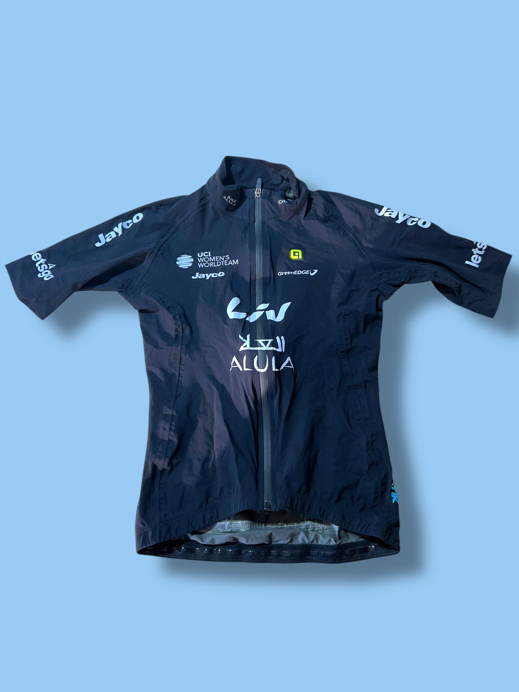 Rain Jersey Winter Waterproof short Sleeve Klimatik Racing Packable Womens| Ale | Jayco Alula| Pro Cycling Kit