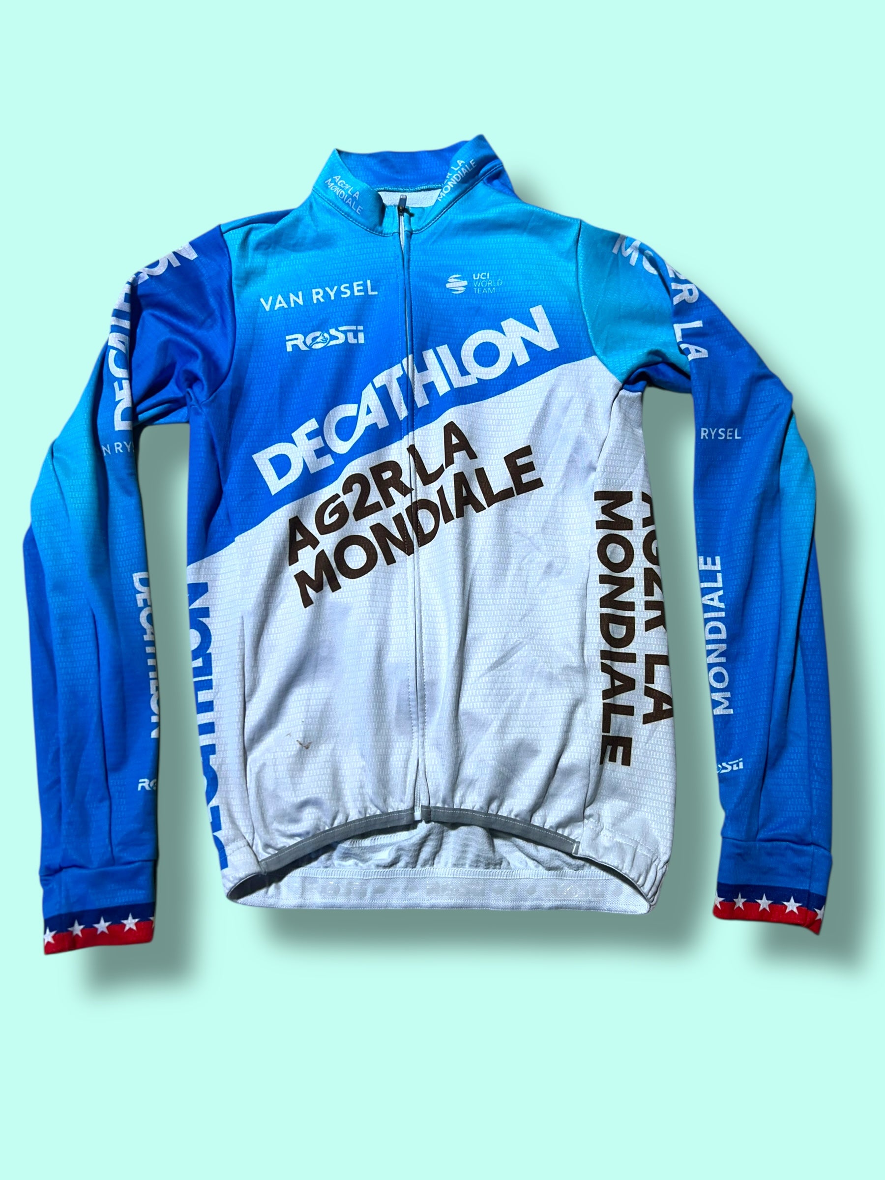 Jersey Midweight WARBASSE Thermal Long Sleeve Racing Maillot | Decathlon AG2R La Mondiale | Rosti | Pro Cycling Kit