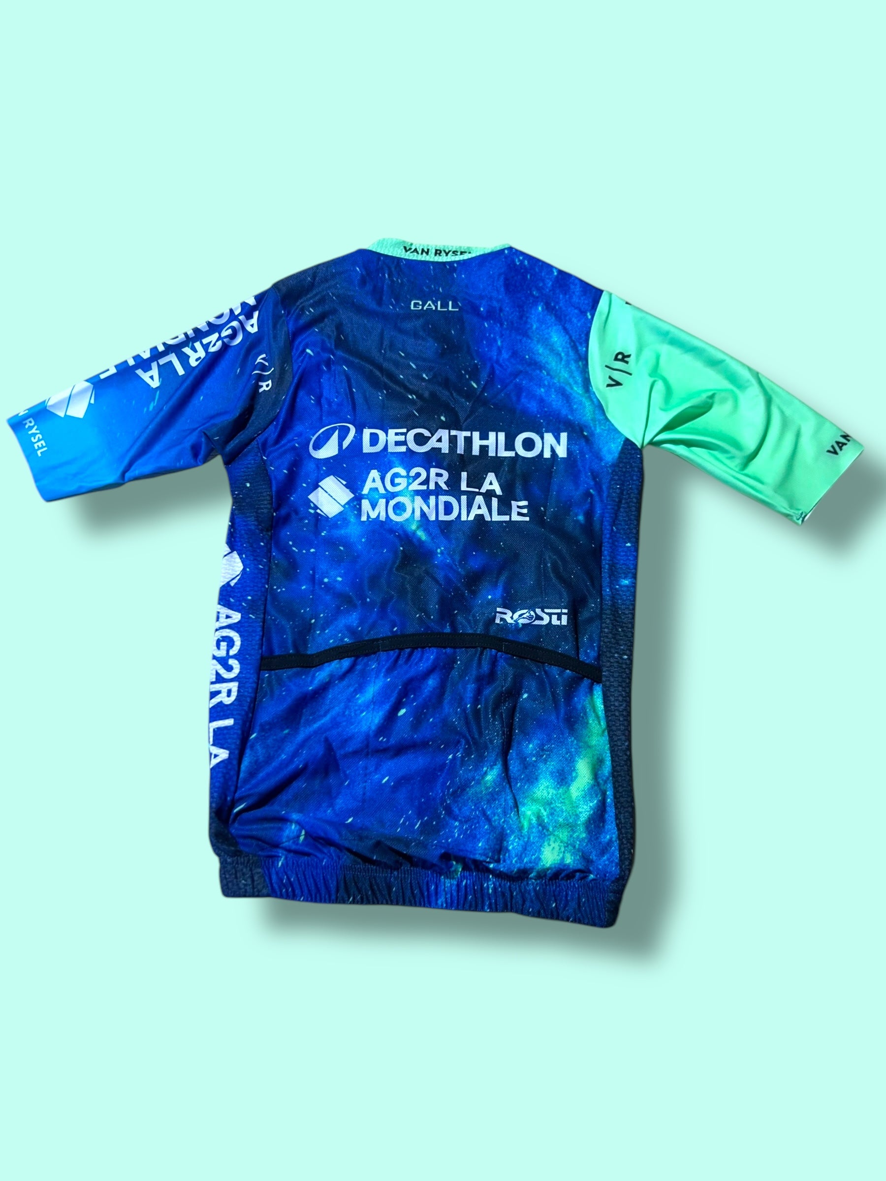 Aero Jersey FELIX GALL Short Sleeve Summer Racing Maillot | Decathlon AG2R La Mondiale | Rosti | Pro Cycling Kit